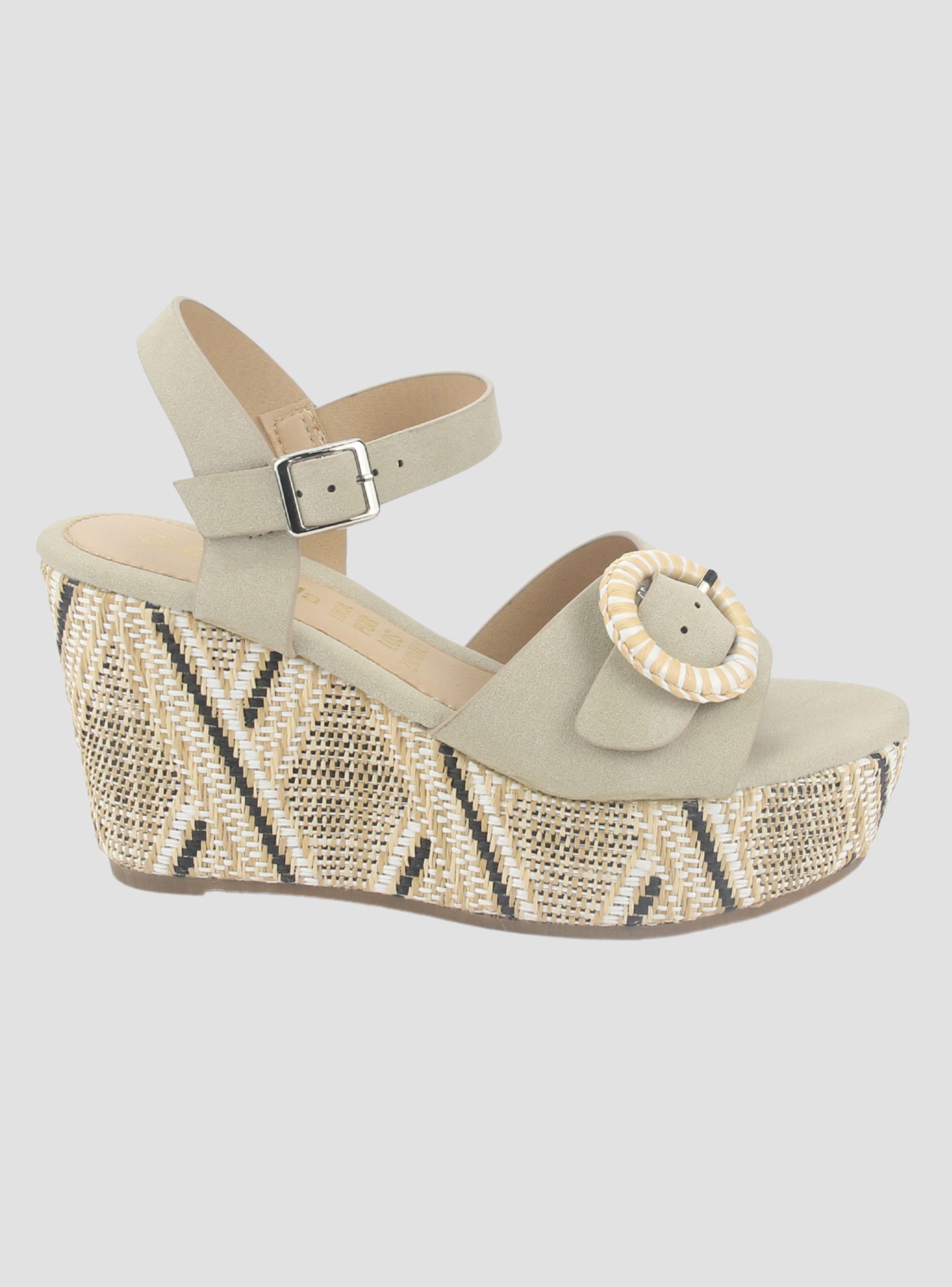 Sandalia Chalada Mujer Como-50 Beige Plataforma-0