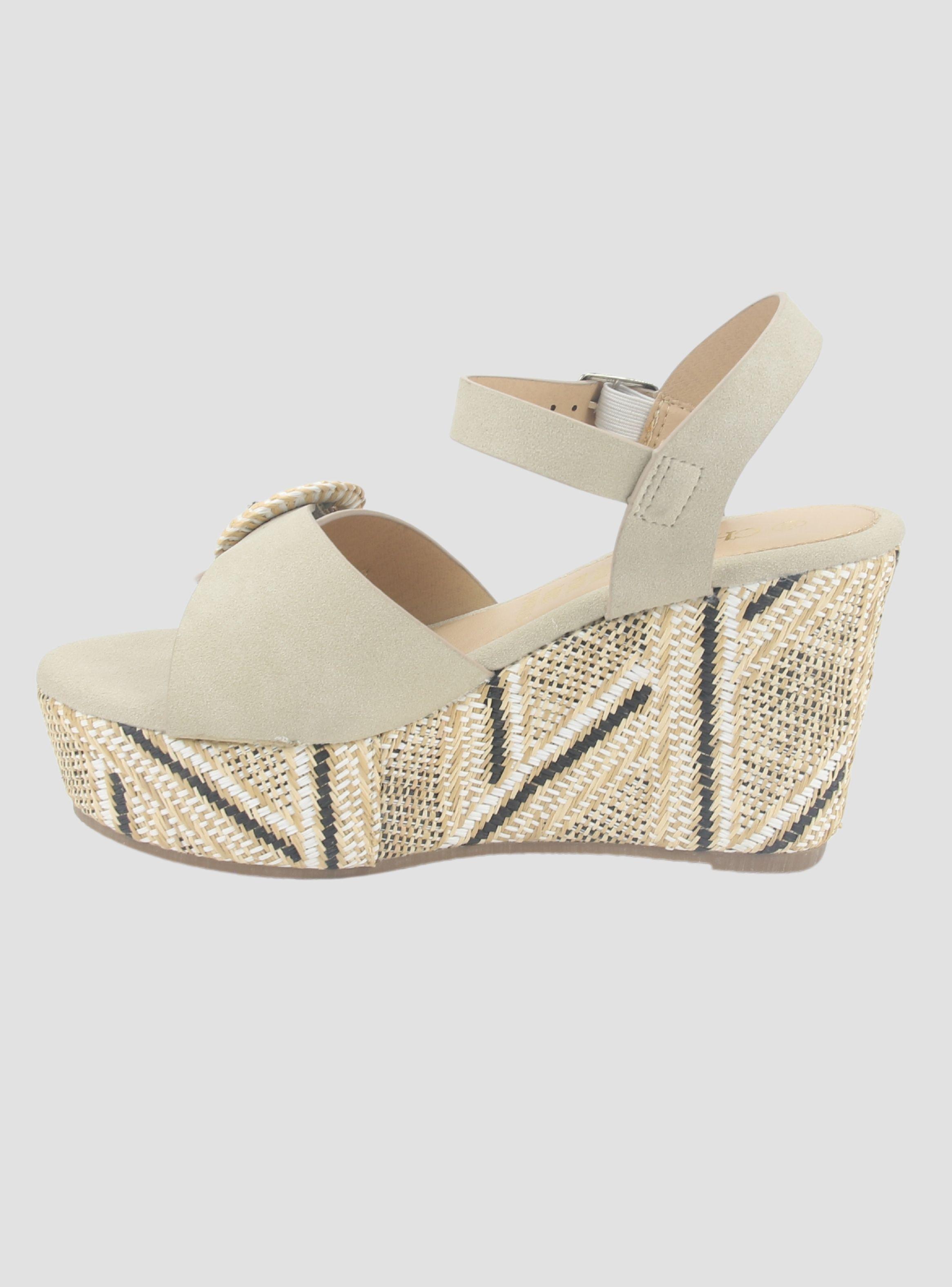 Sandalia Chalada Mujer Como-50 Beige Plataforma-1