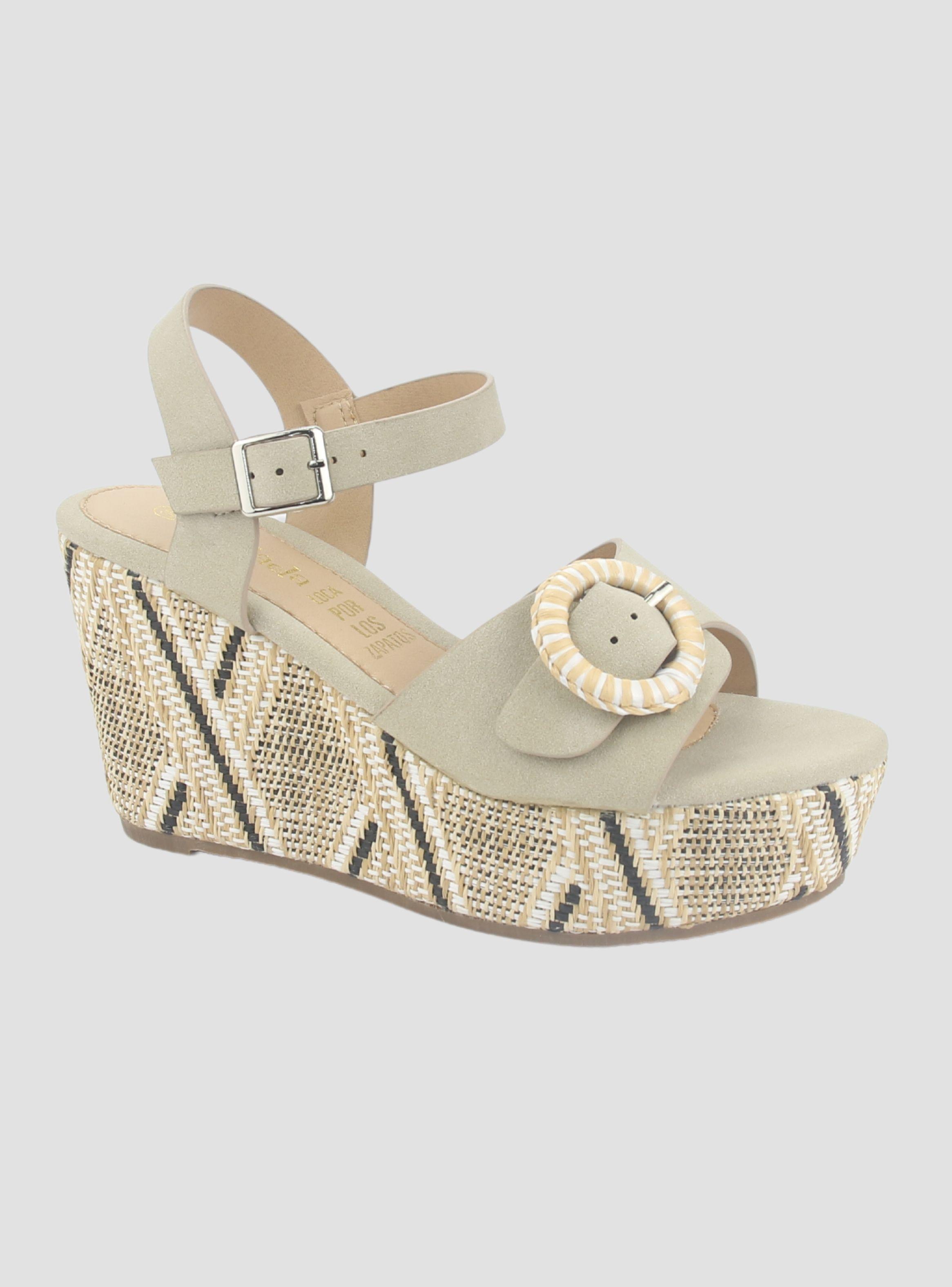 Sandalia Chalada Mujer Como-50 Beige Plataforma-2