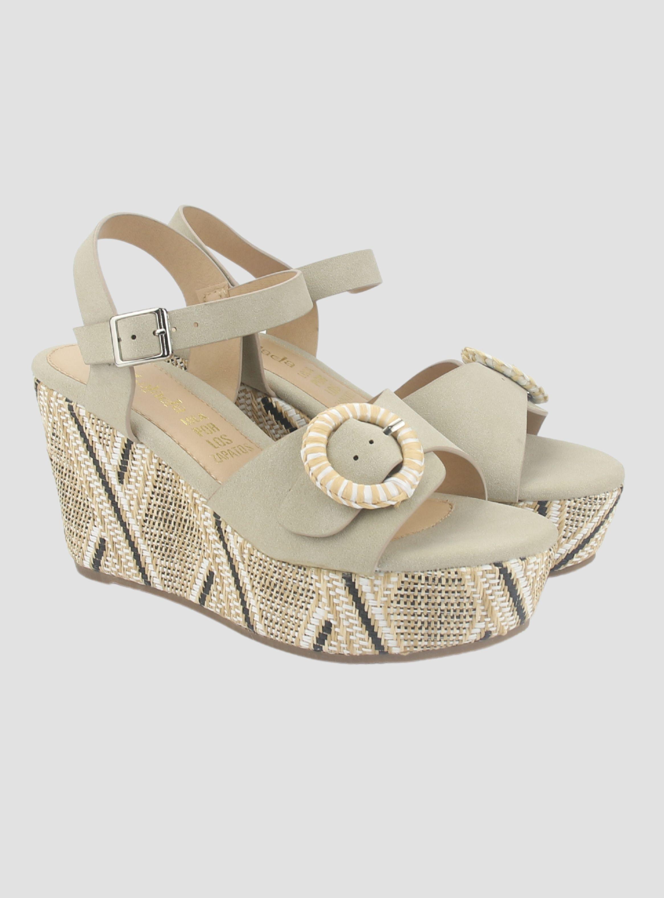 Sandalia Chalada Mujer Como-50 Beige Plataforma-4