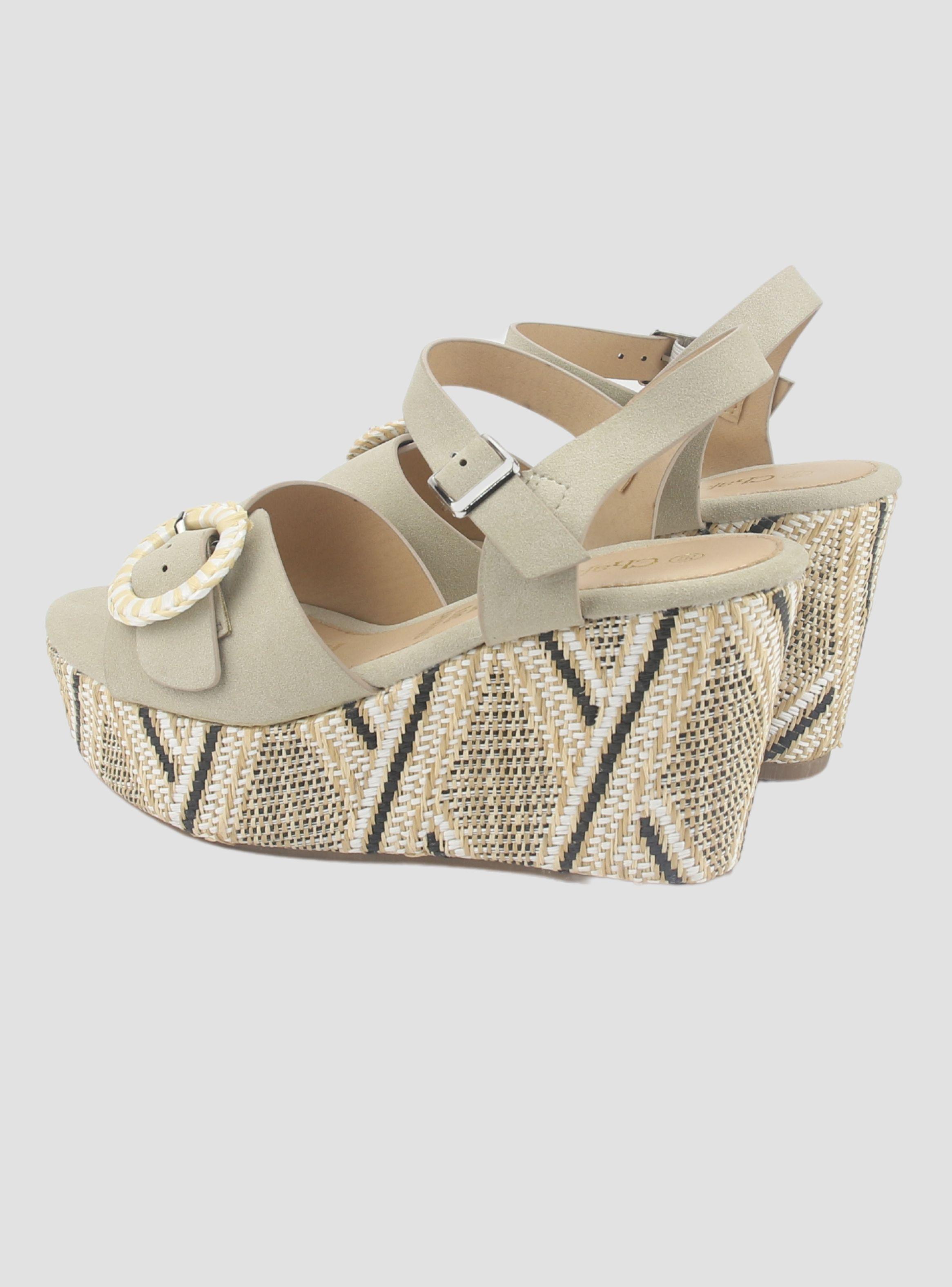 Sandalia Chalada Mujer Como-50 Beige Plataforma-5