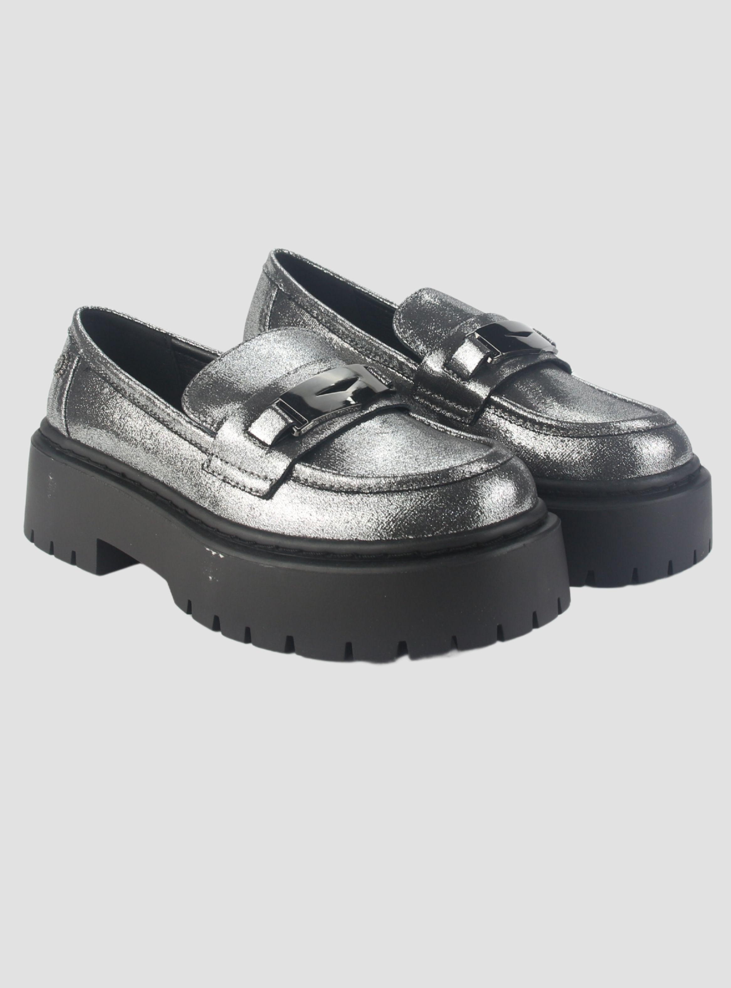 Mocasin Chalada Mujer Lewis-1 Plateado Casual-4