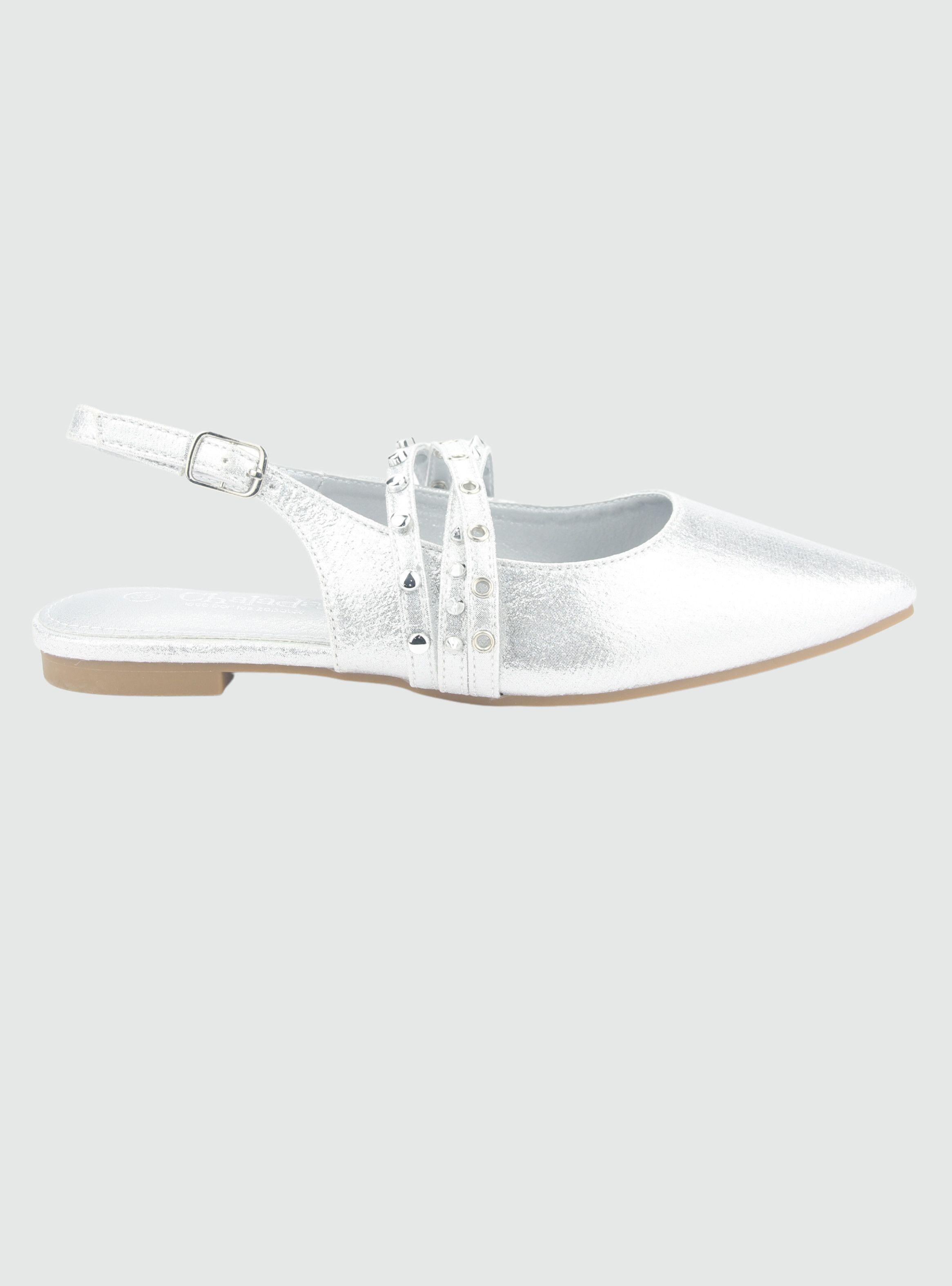 Ballerina Chalada Mujer Maris-6 Plateado Casual-1