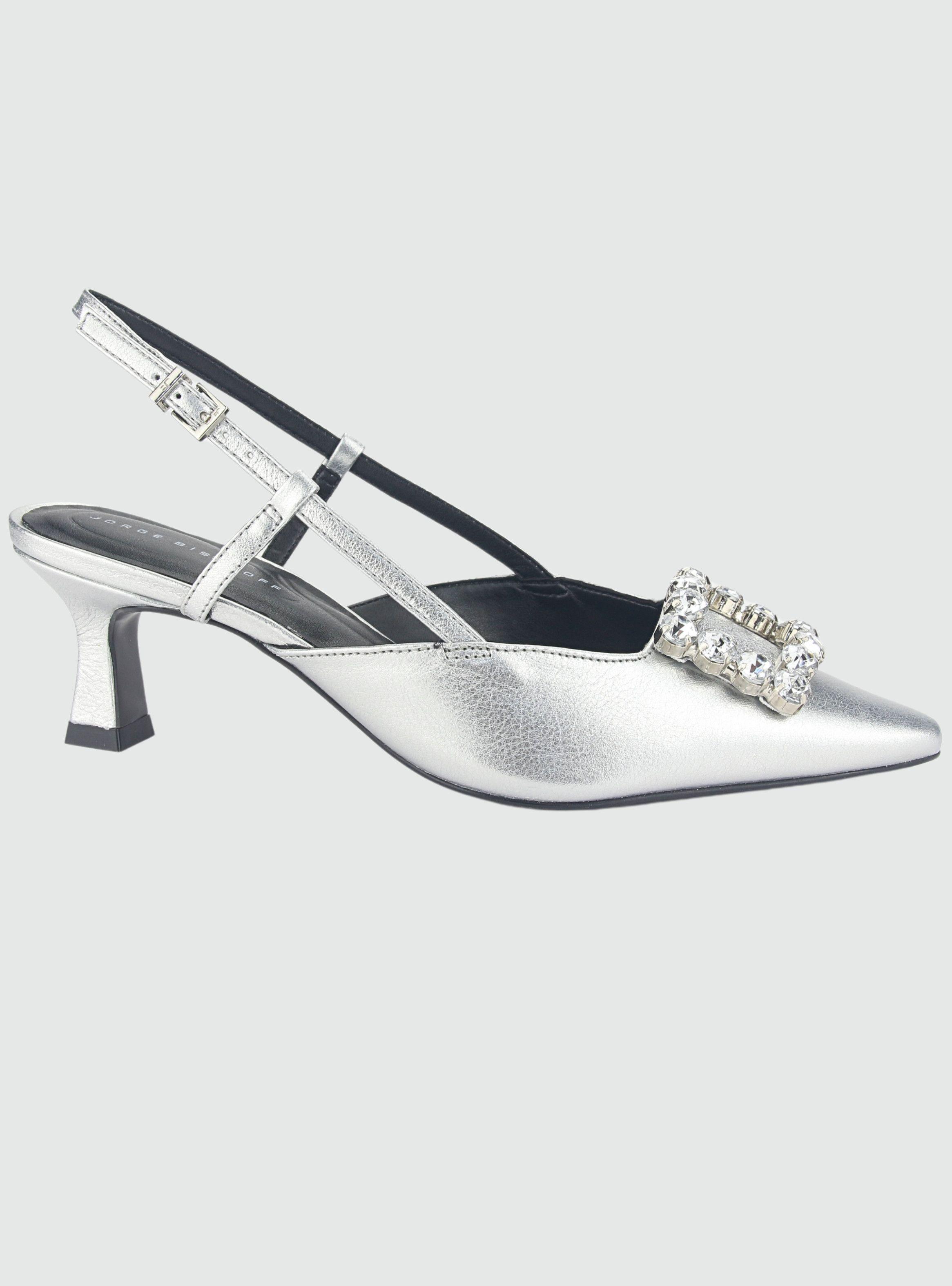 Sandalia Jorge Bischoff Mujer P17994002 Plateado Casual-0