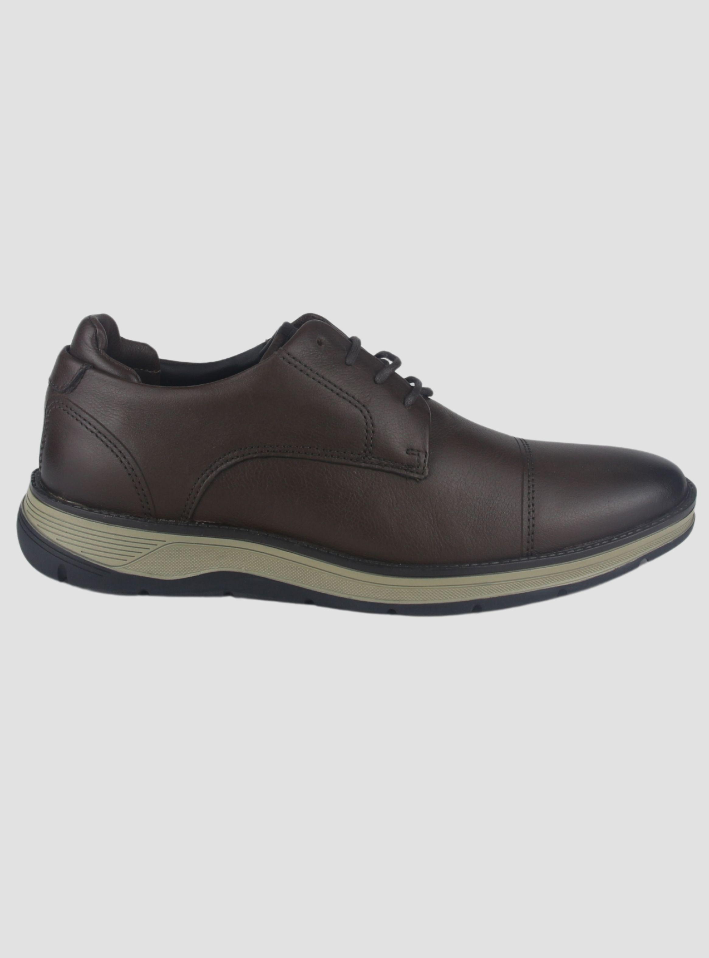 Zapato Ferracini Hombre 5541 Fluence Café Oscuro Casual-0