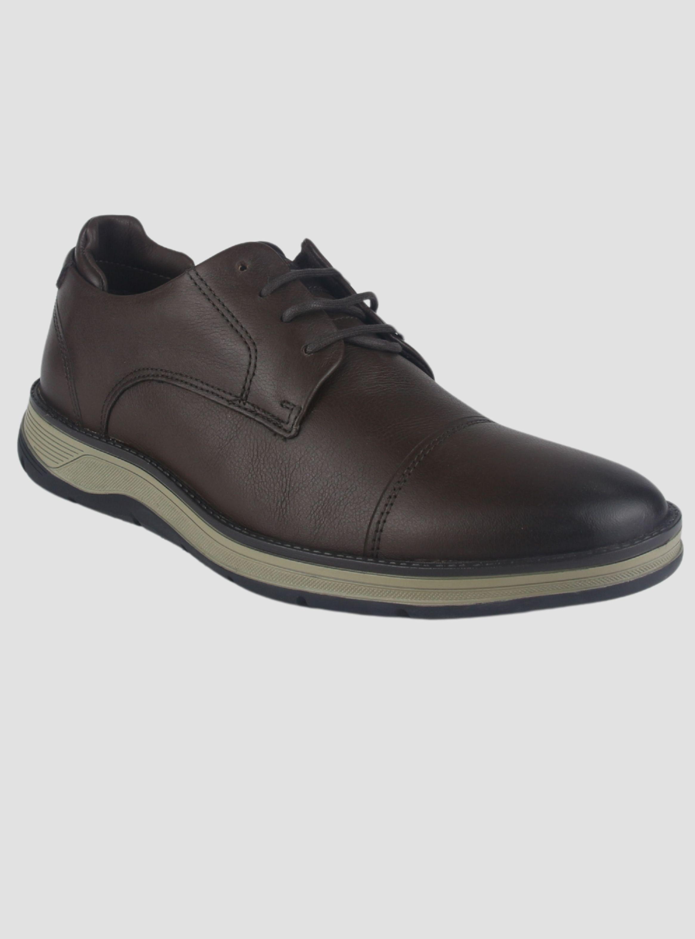 Zapato Ferracini Hombre 5541 Fluence Café Oscuro Casual-2