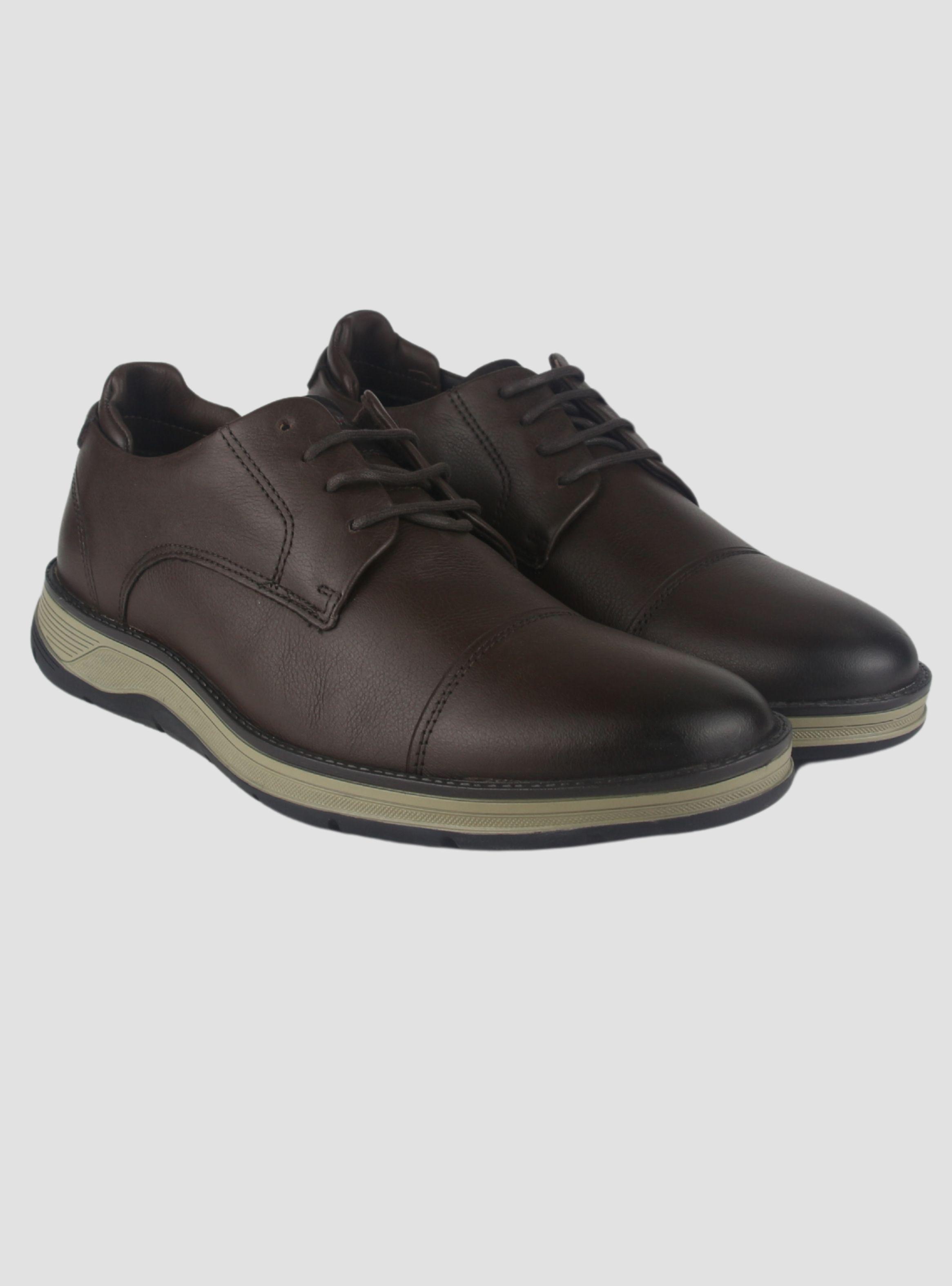 Zapato Ferracini Hombre 5541 Fluence Café Oscuro Casual-4