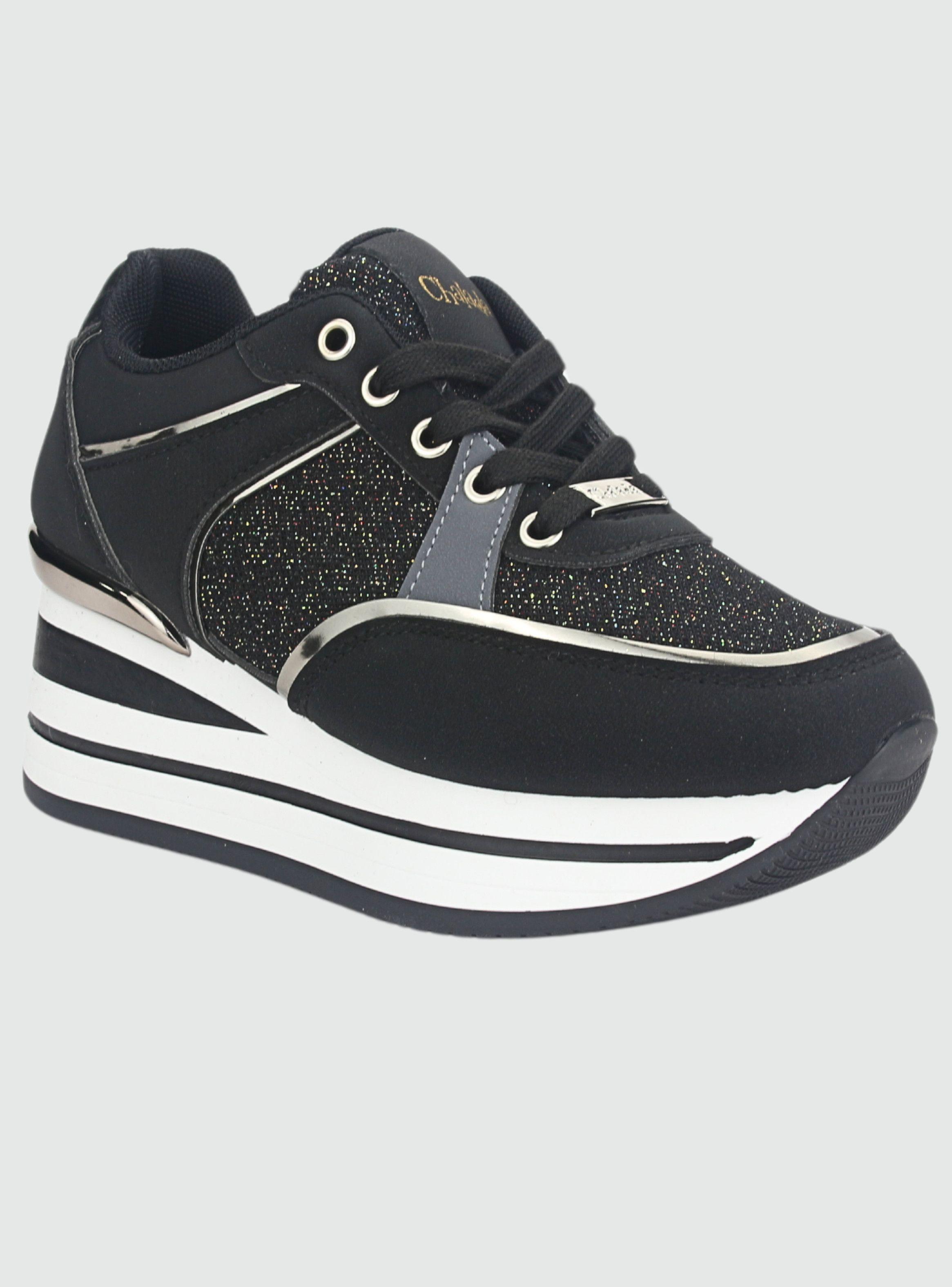 Zapatilla Chalada Mujer Jettix-2 Negro Urbano-2