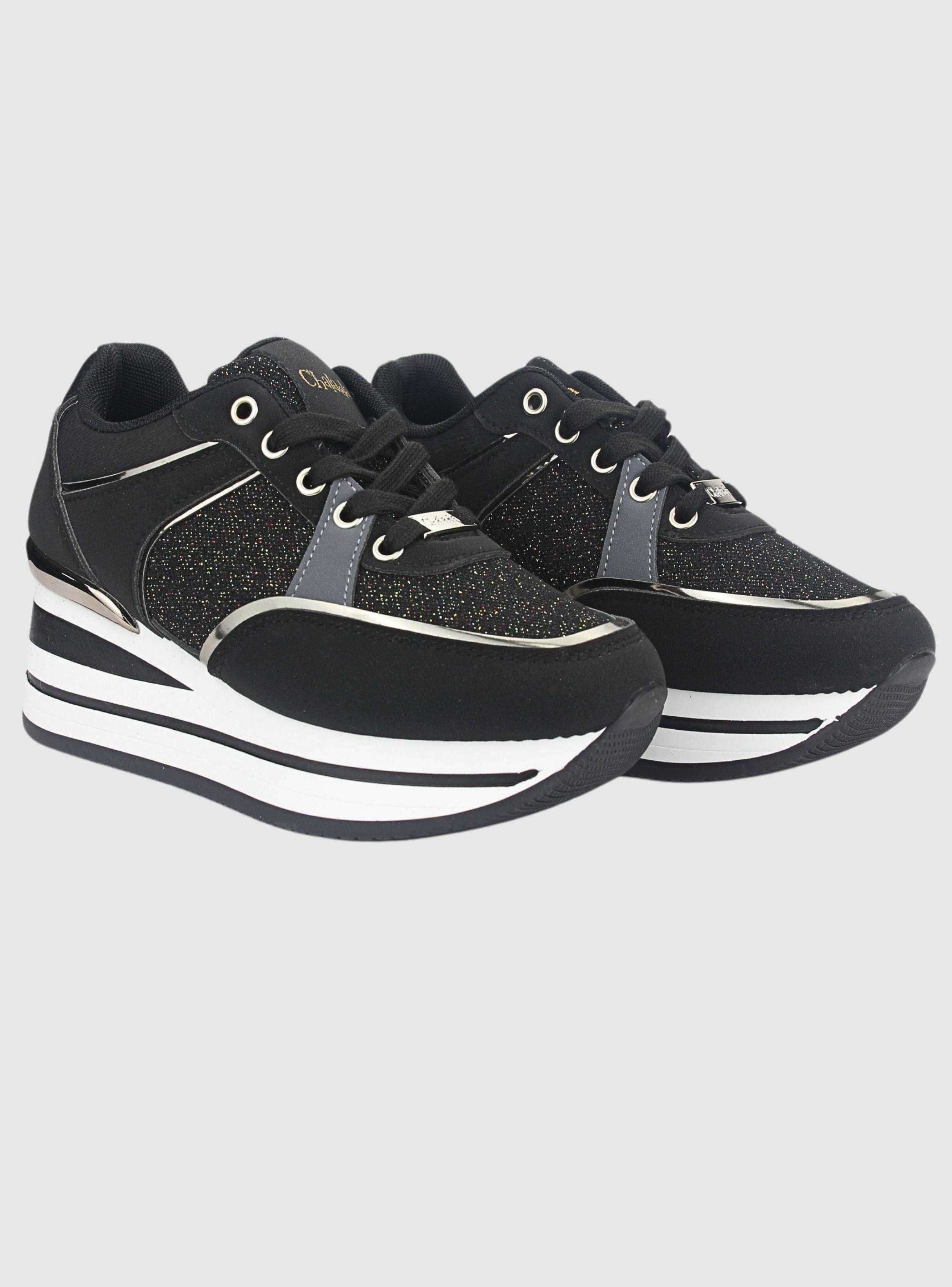 Zapatilla Chalada Mujer Jettix-2 Negro Urbano-4
