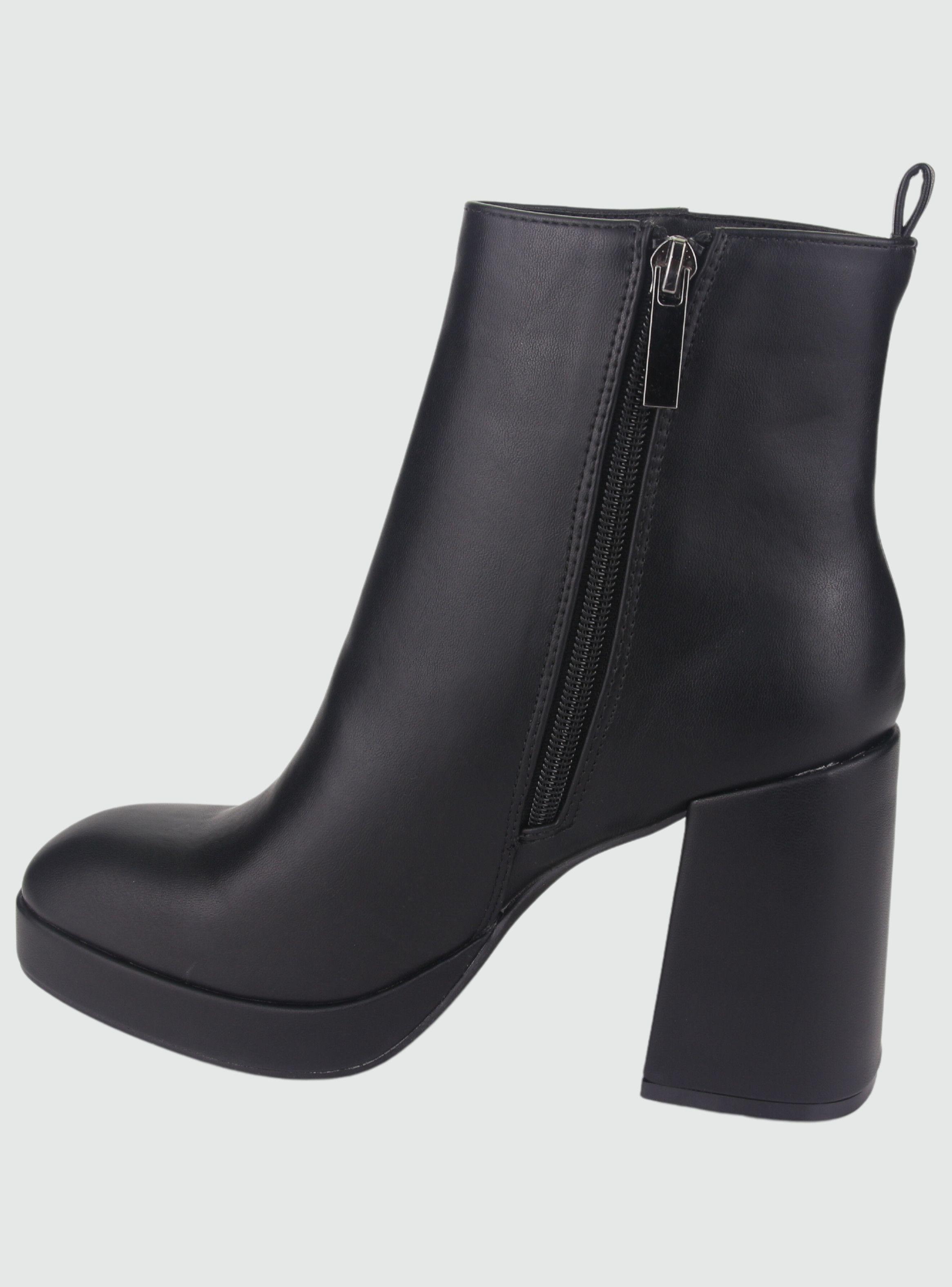 Botin Chalada Mujer Coff-1 Negro Casual-1