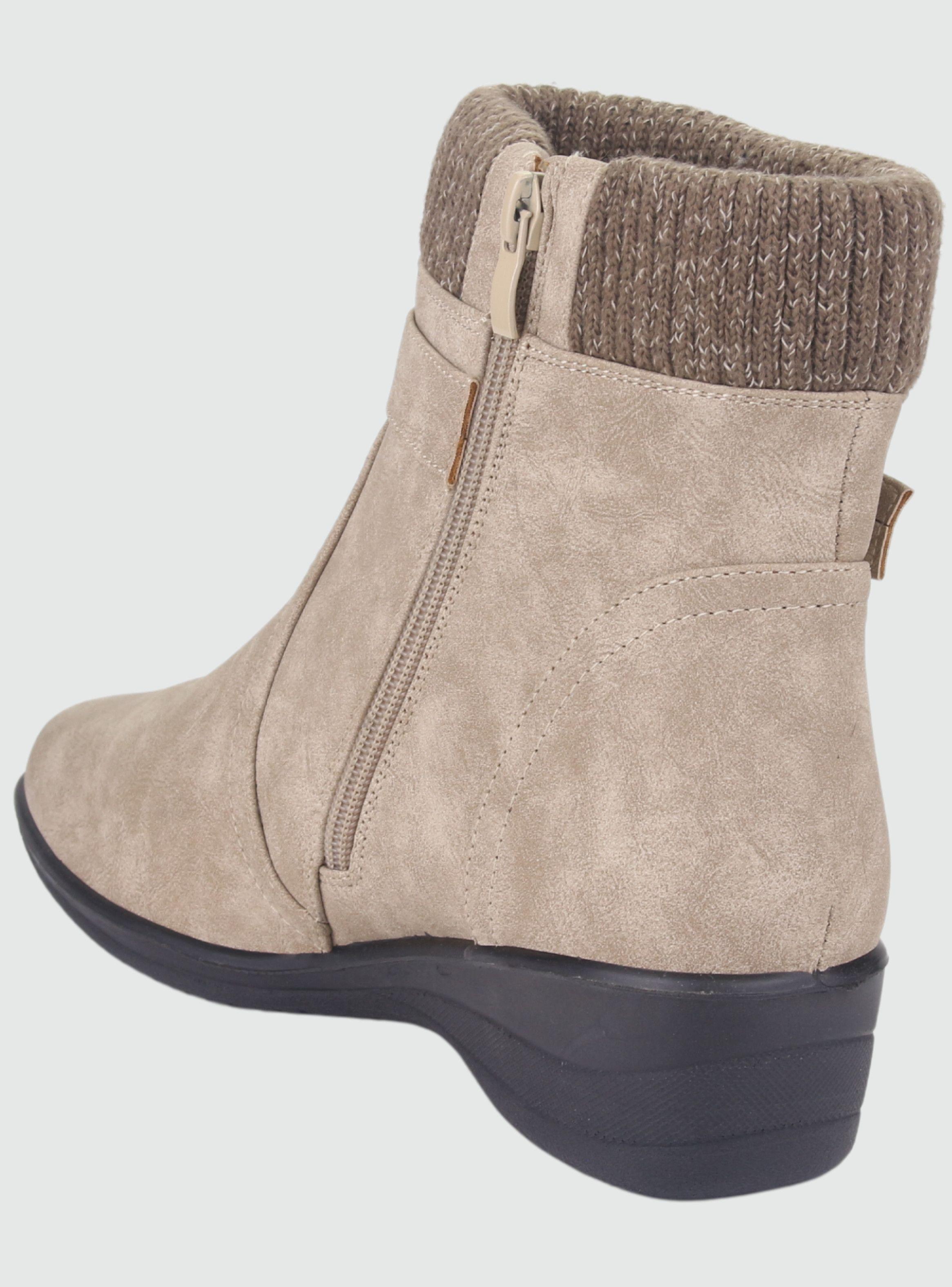Botin Chalada Mujer Confort-4 Beige Casual-3
