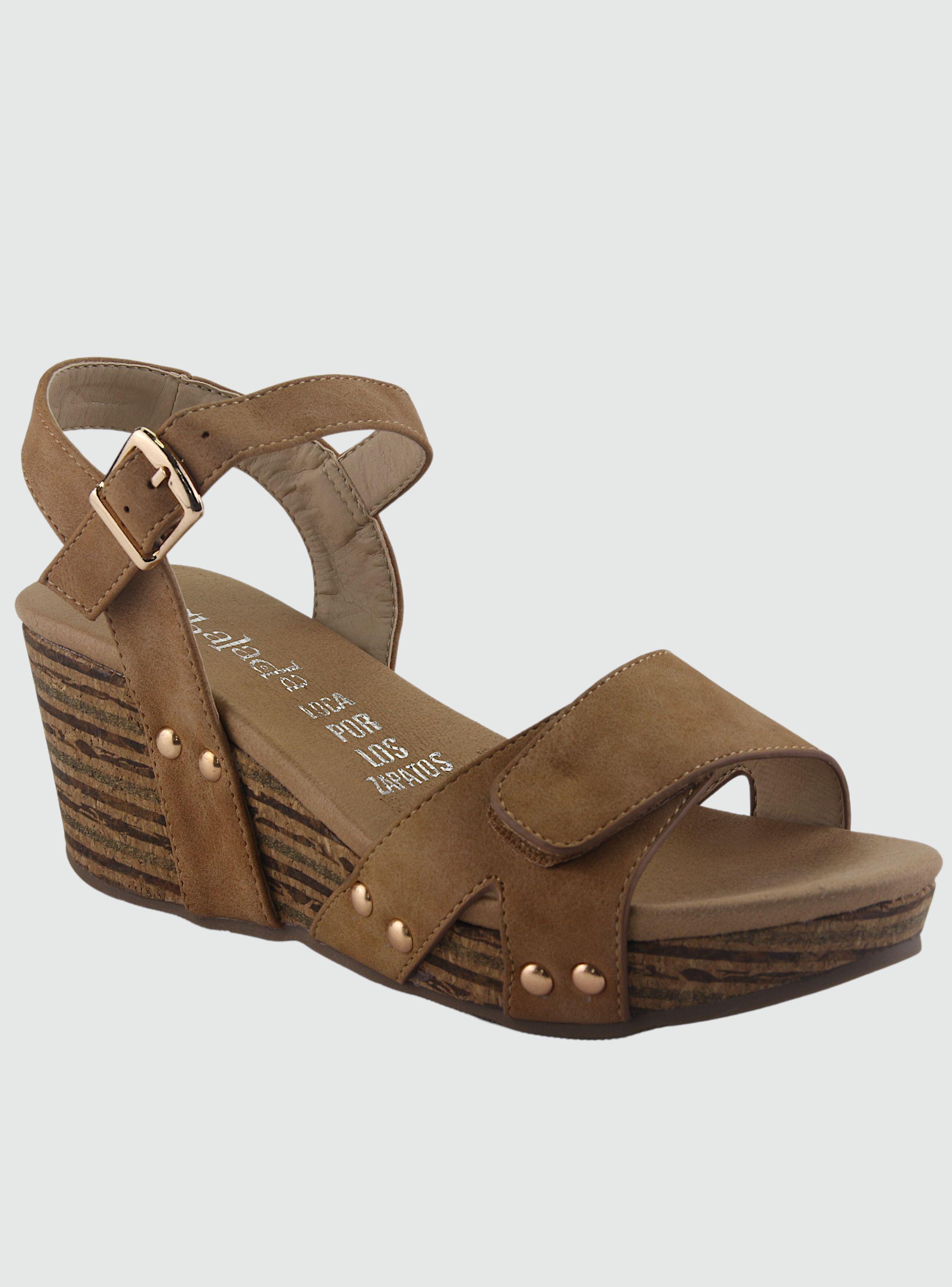 Sandalia Chalada Mujer Pasco-27 Camel Plataforma-0
