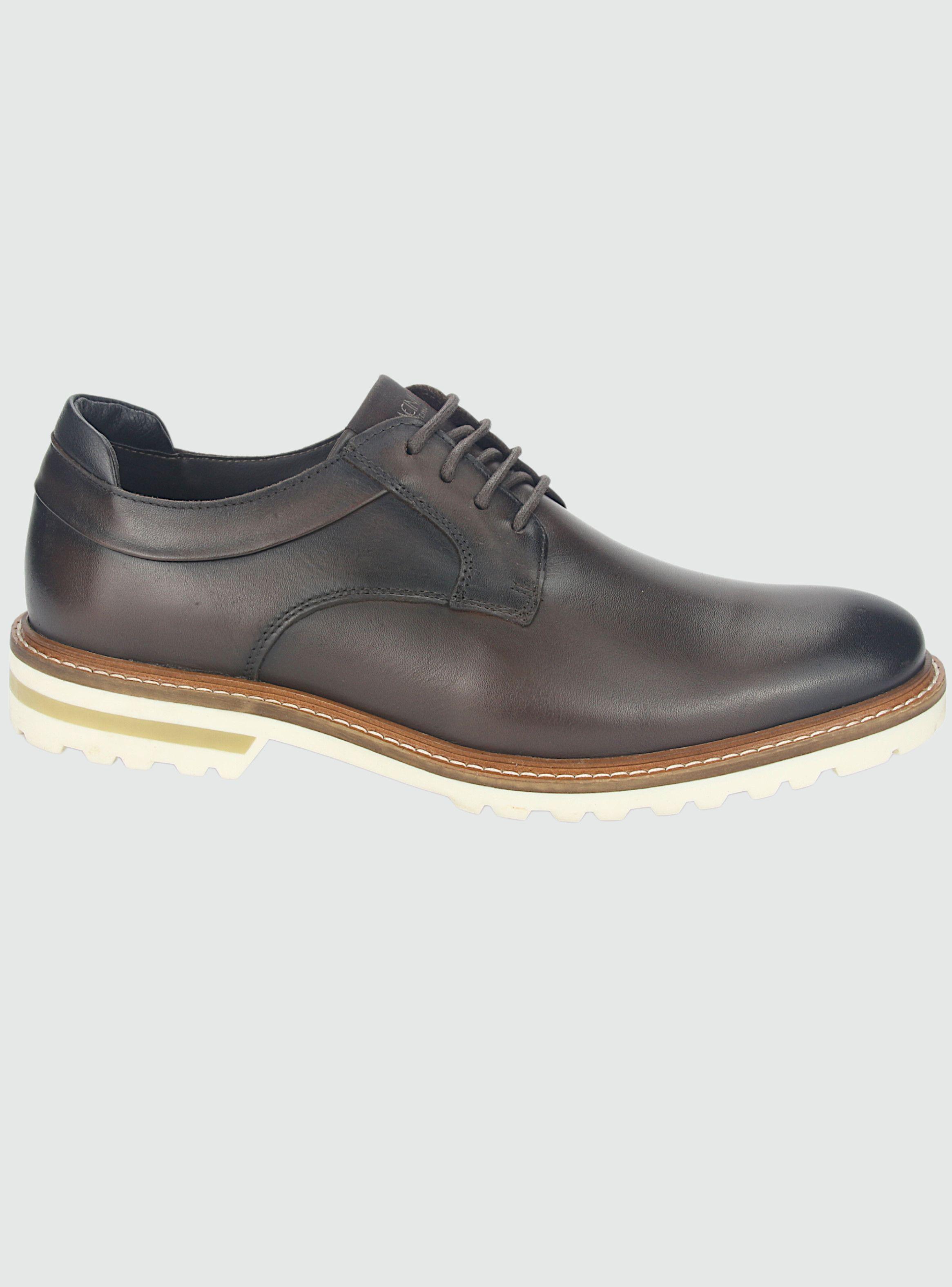 Zapato Ferracini Hombre 3404 Cincy Café Oscuro Casual-0