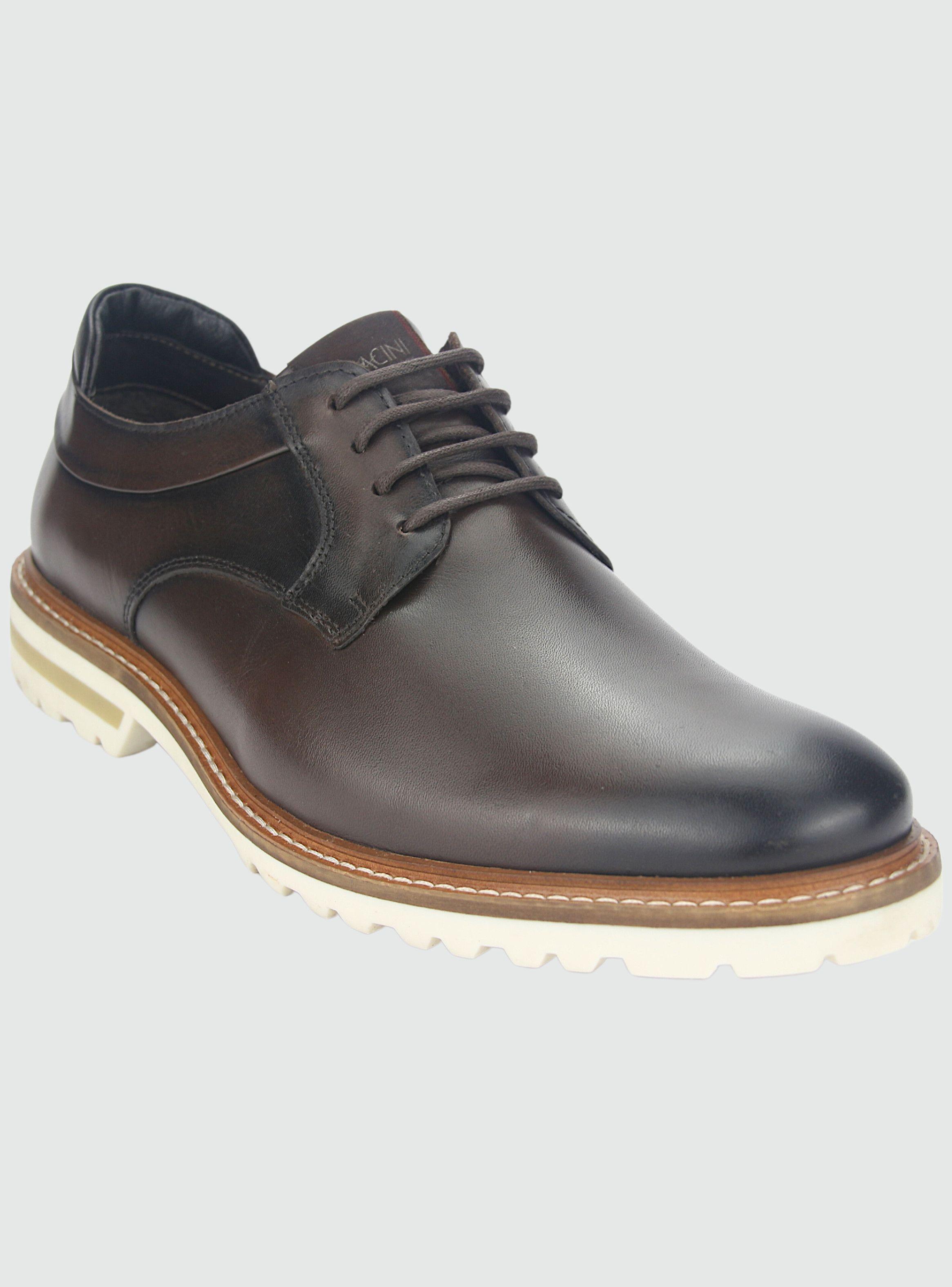 Zapato Ferracini Hombre 3404 Cincy Café Oscuro Casual-2