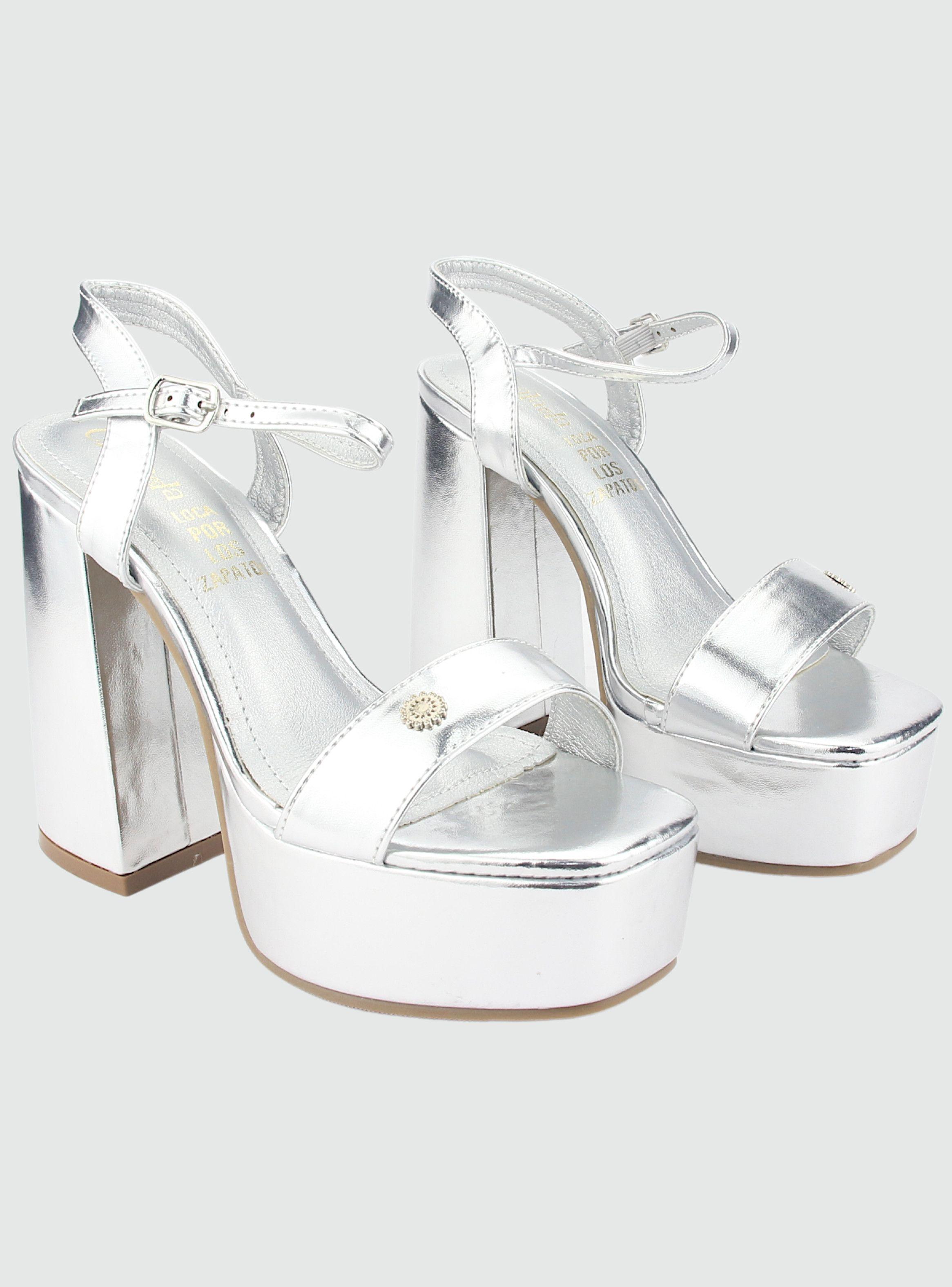 Sandalia Chalada Mujer Yaya-3 Plateado Casual-3