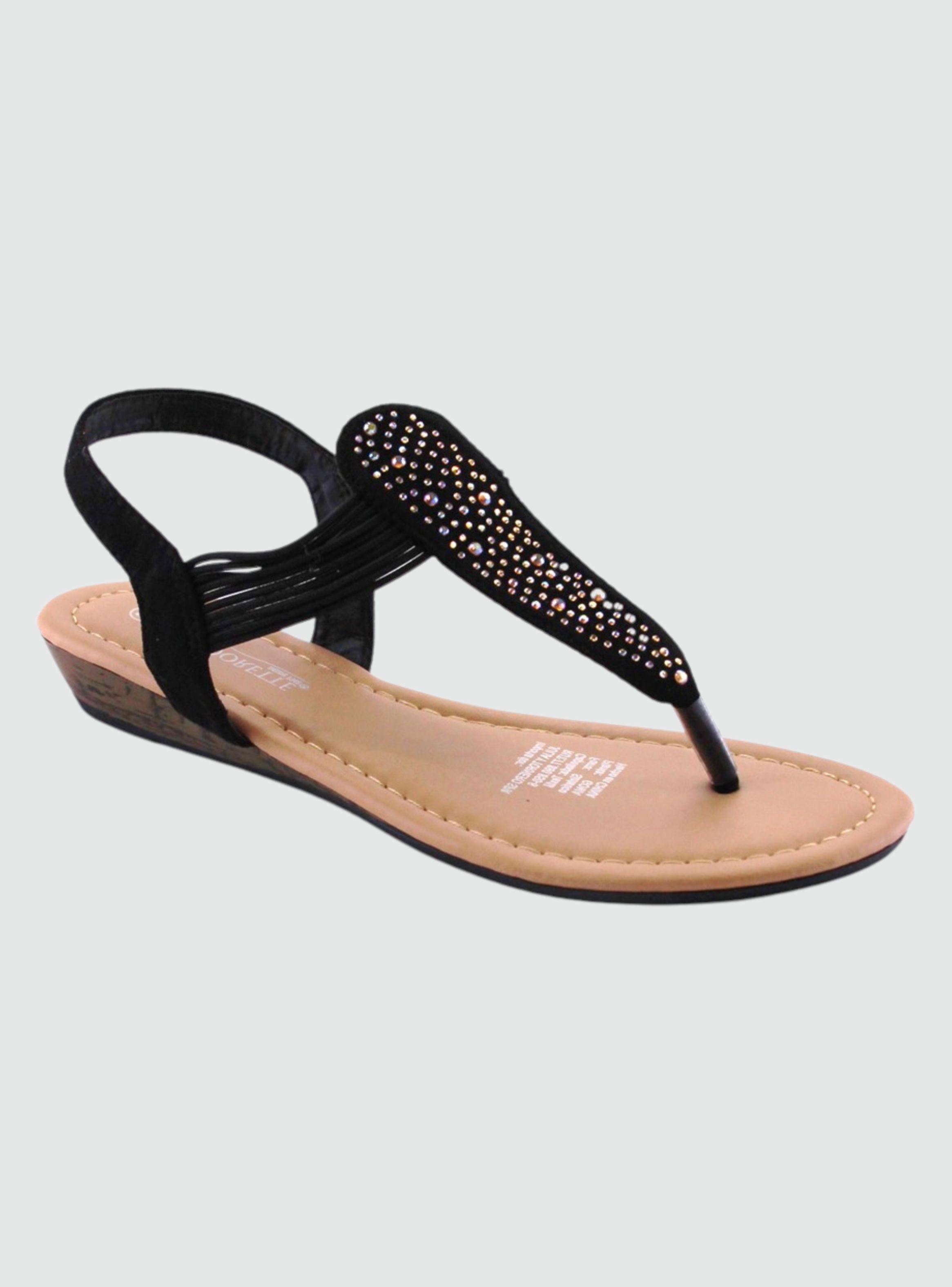 Sandalia Chalada Mujer Call-10 Negro Plano-0
