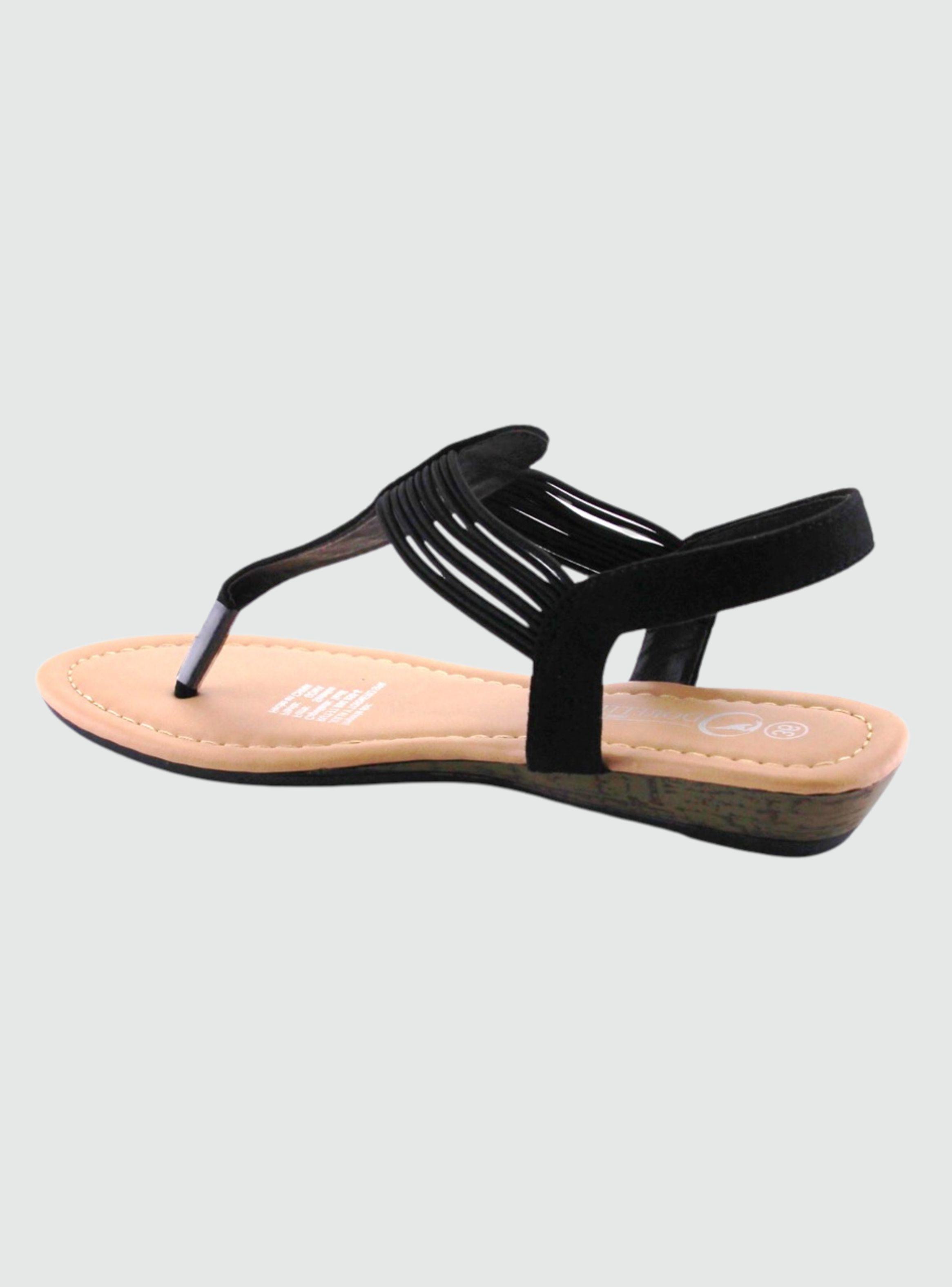 Sandalia Chalada Mujer Call-10 Negro Plano-1