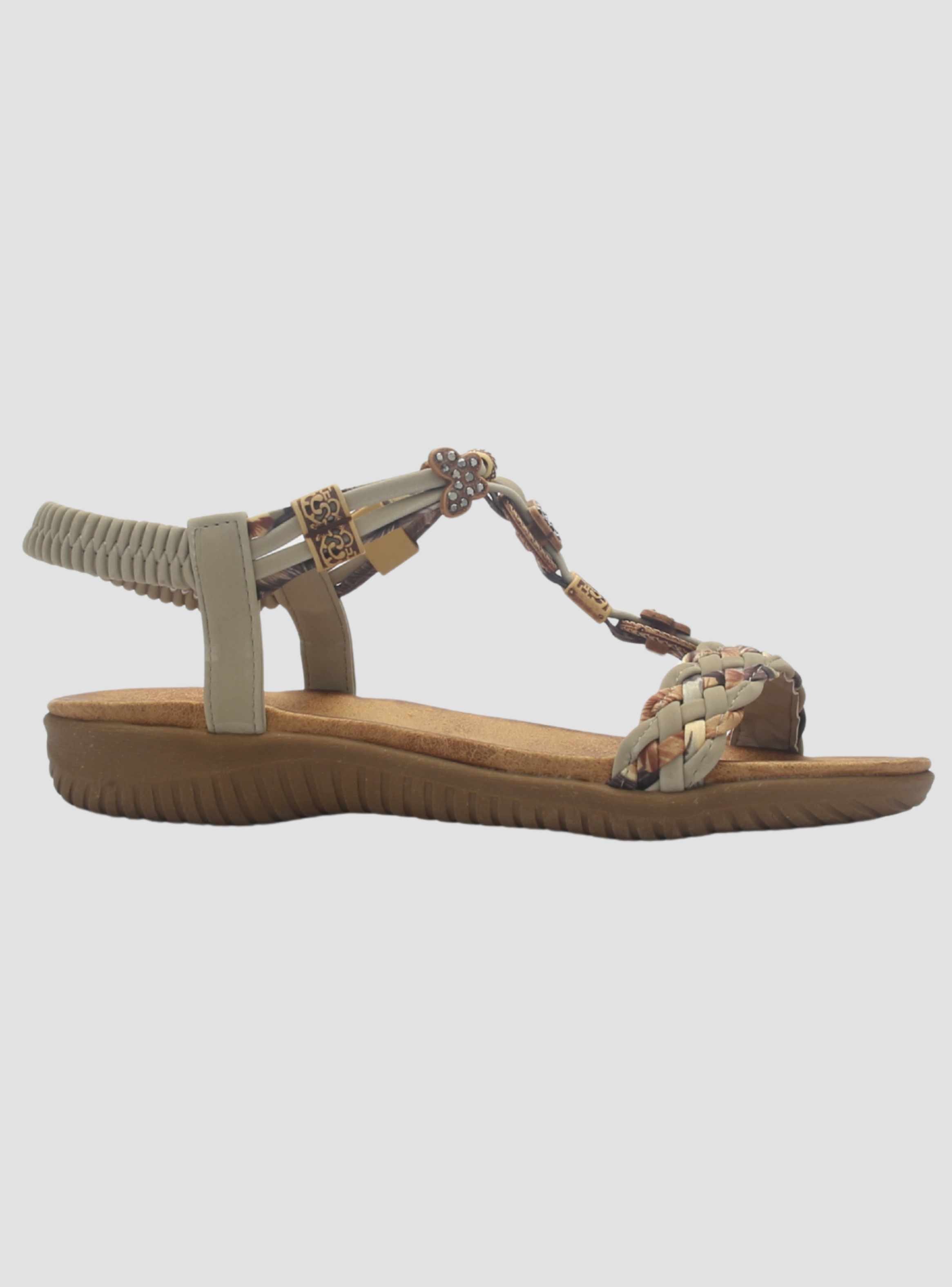 Sandalia de Mujer de color Taupe Casual Chalada Clara-11-0