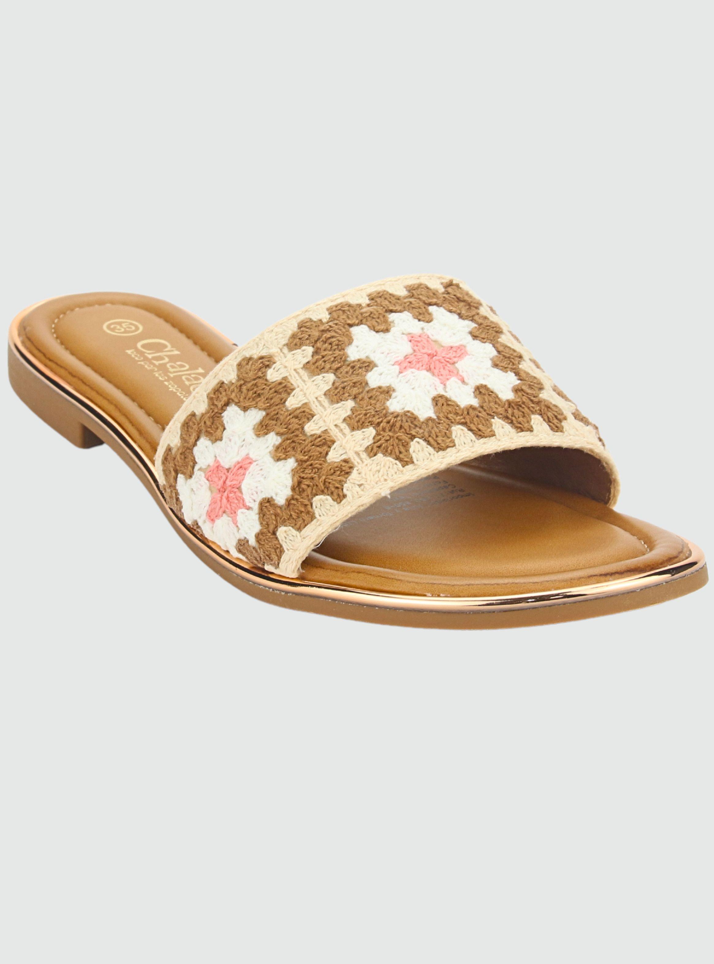 Sandalia Chalada Mujer Lila-15 Beige Casual-2