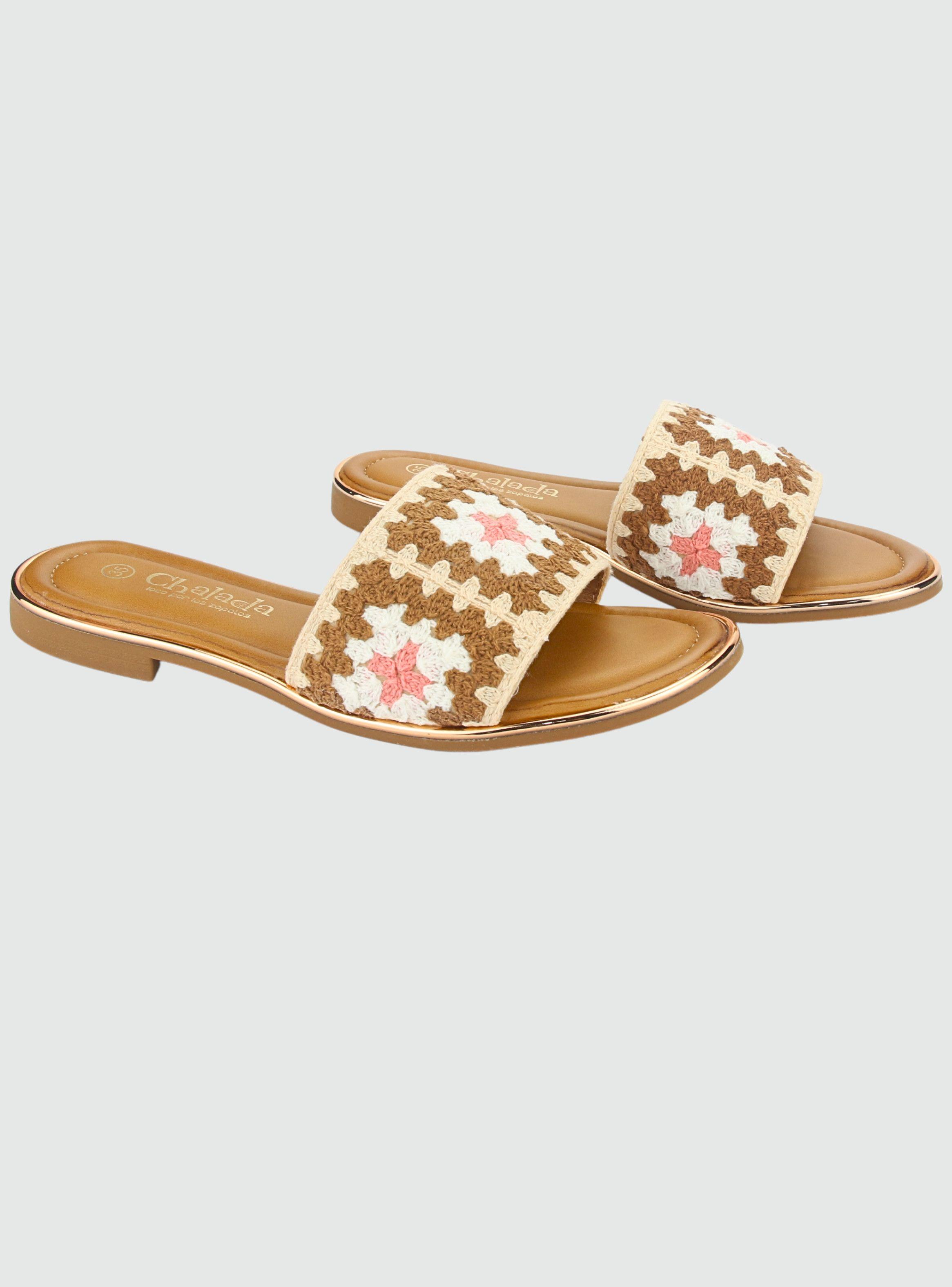 Sandalia Chalada Mujer Lila-15 Beige Casual-3