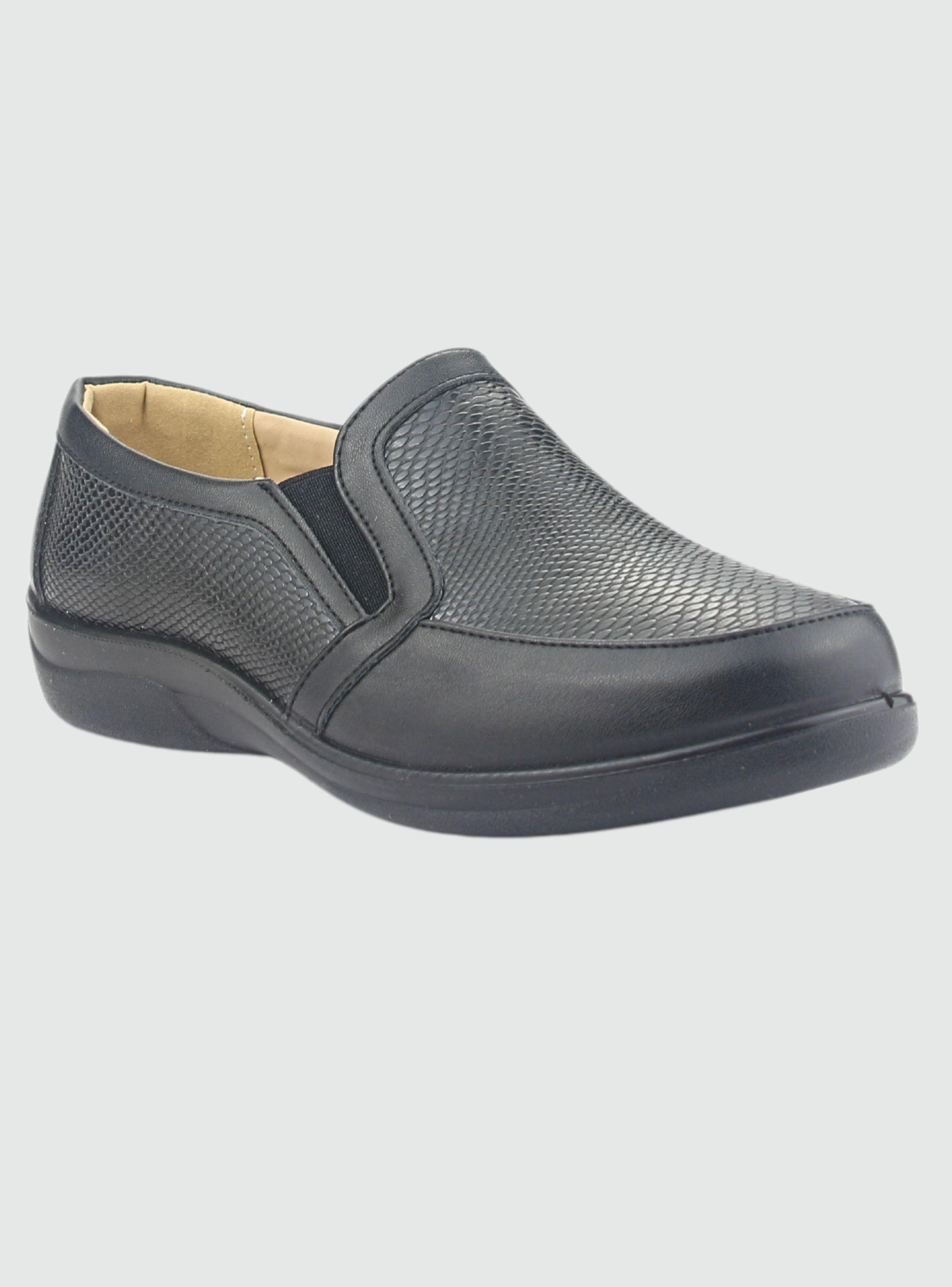Zapato Chalada Mujer Prince-1 Negro Casual-2