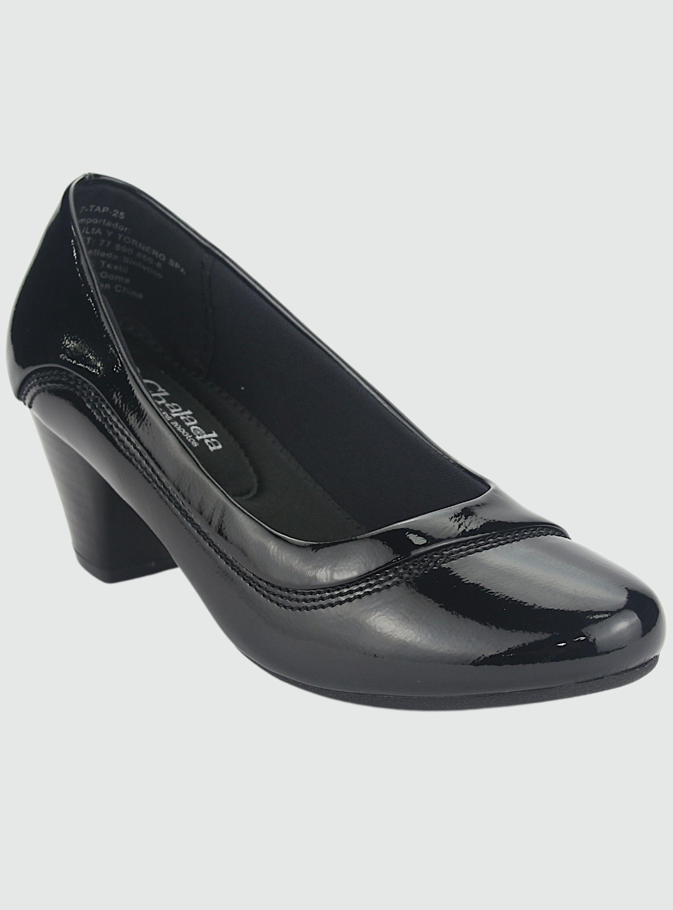 Zapato Chalada Mujer Tap-25 V Negro Casual-2