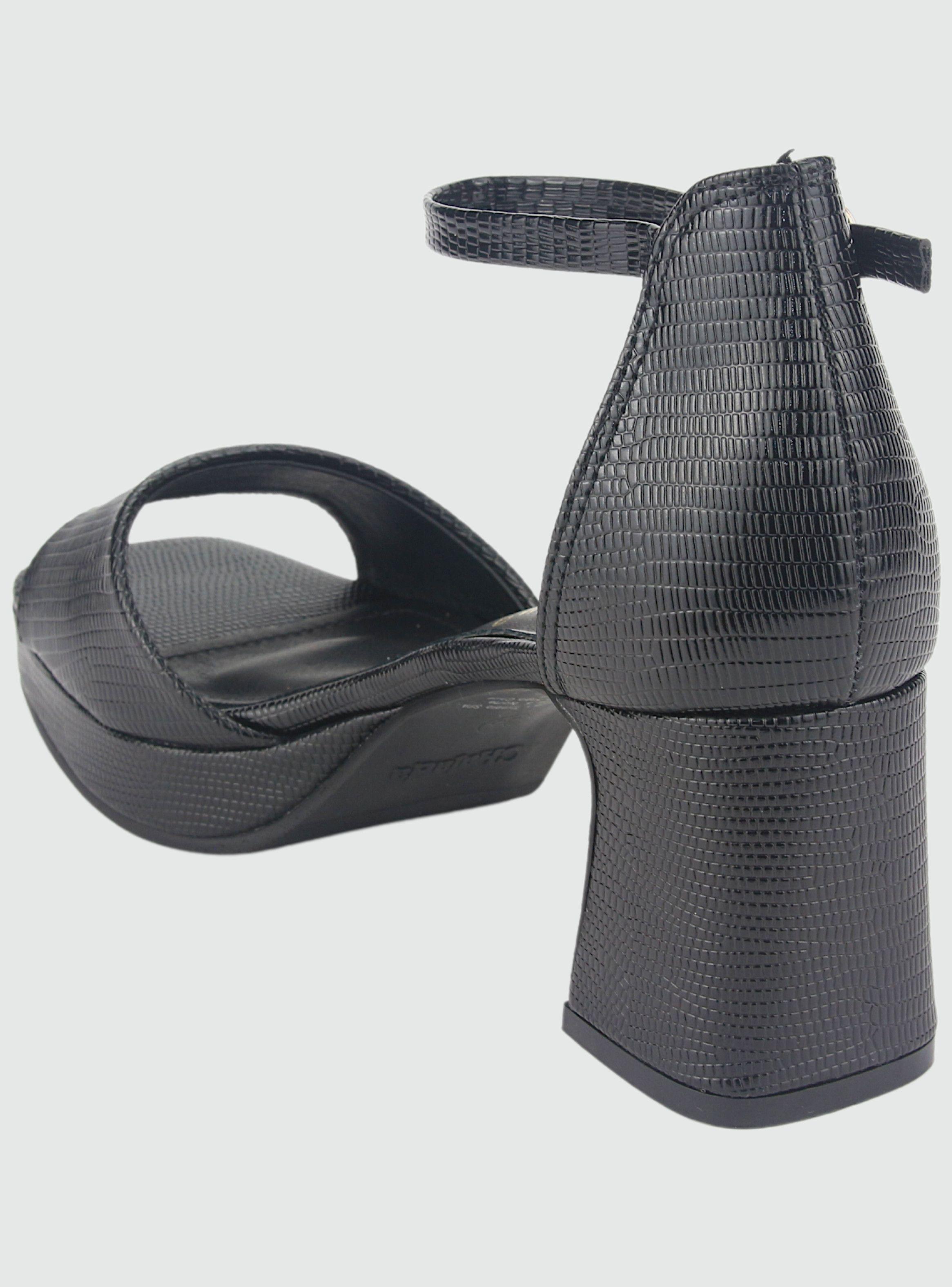 Sandalia Chalada Mujer Flora-2 Negro Casual-3