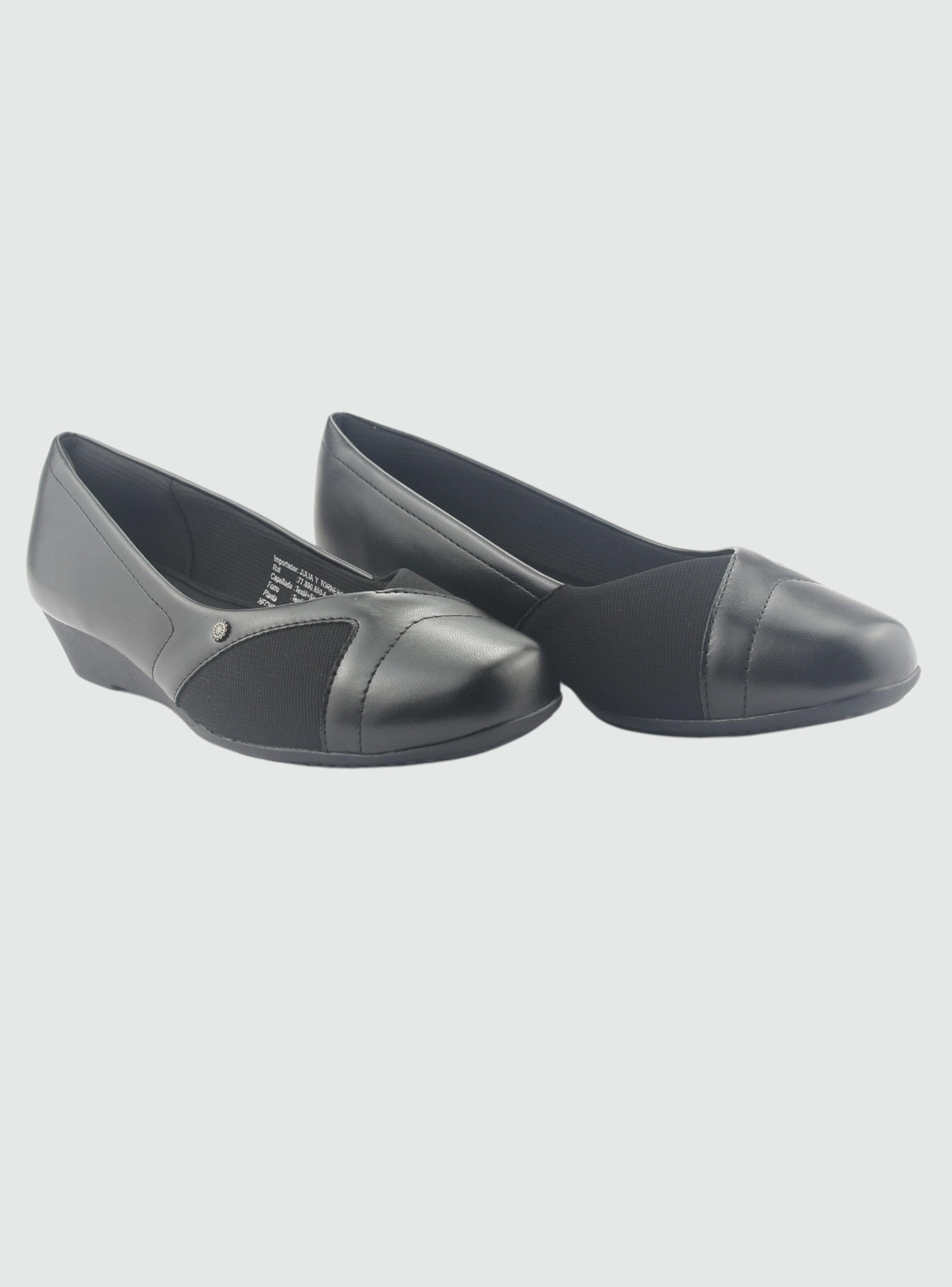 Zapato Negro de Mujer Casual Comfort Coles-1-4