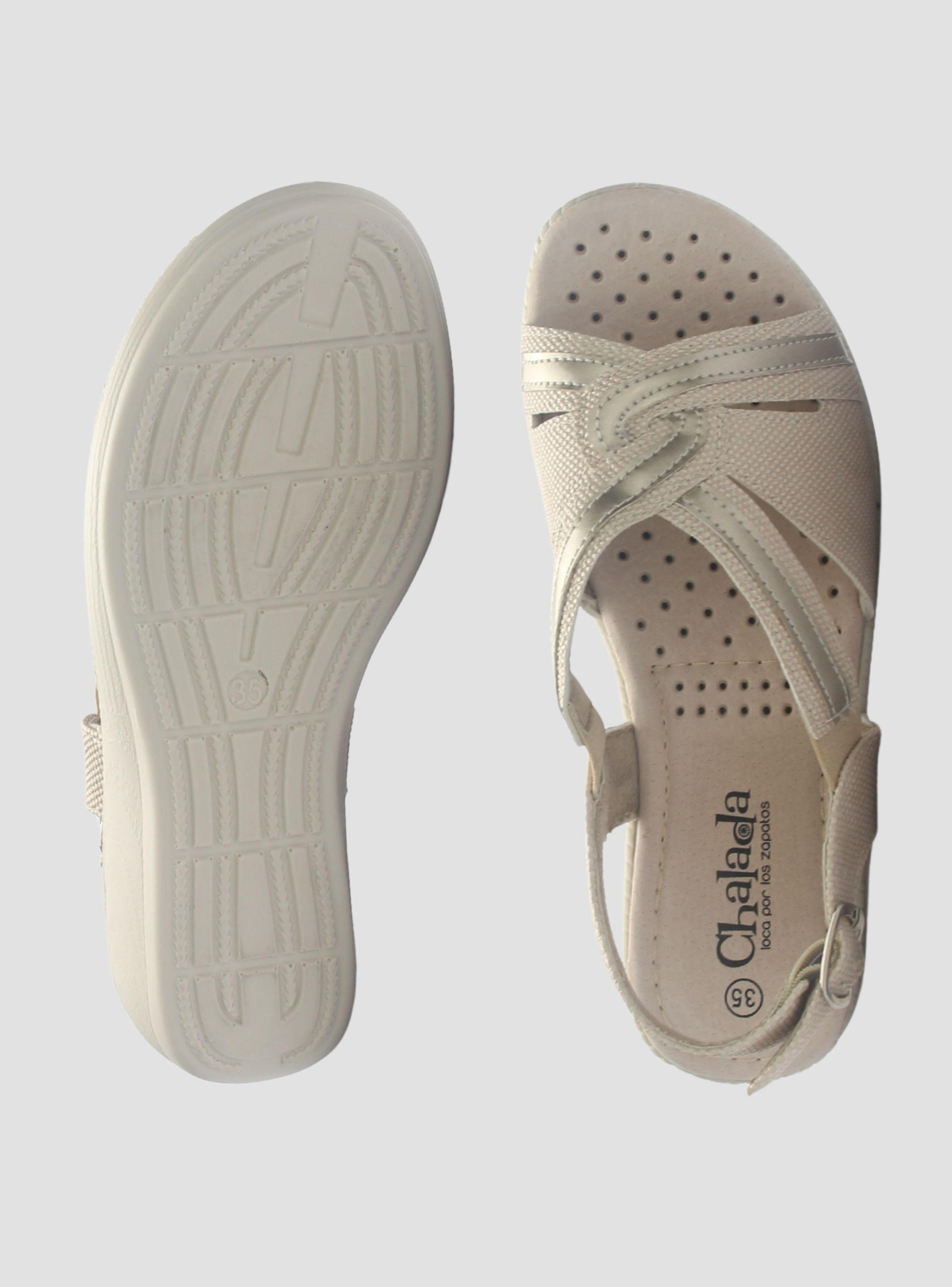 Sandalia Mujer Chalada Lupe-87 Beige Casual-6