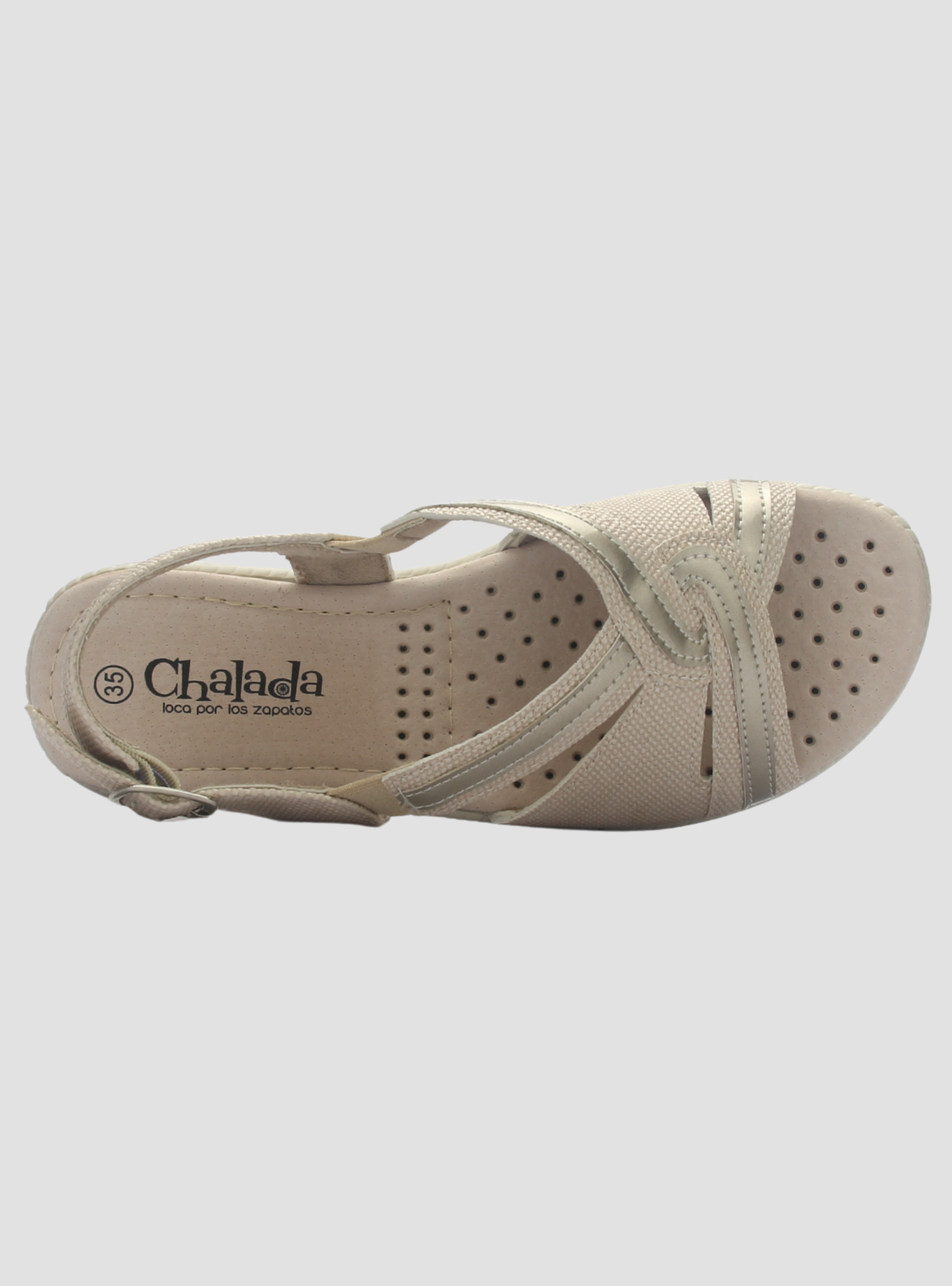 Sandalia Mujer Chalada Lupe-87 Beige Casual-4