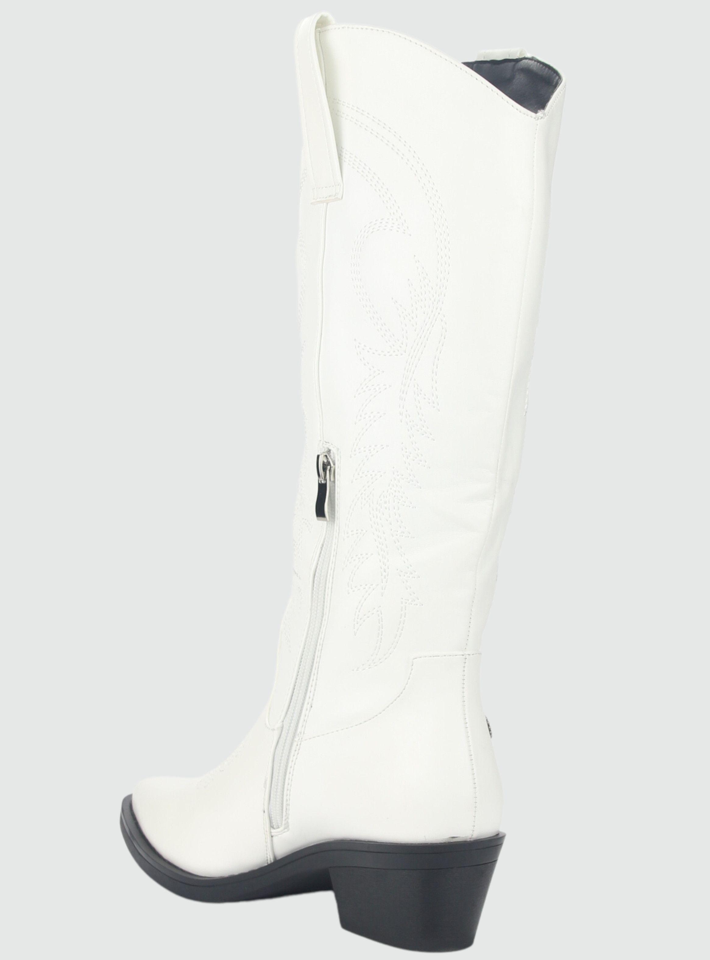 Bota Chalada Mujer West-20 Blanco Casual-3