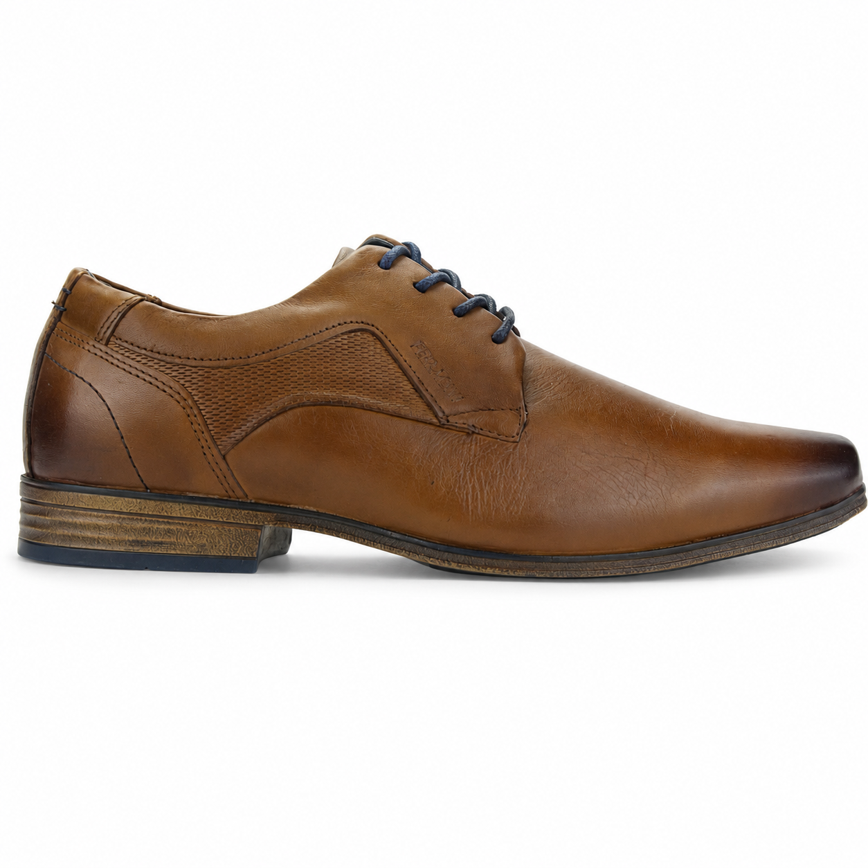 Zapato Ferracini Hombre 6067 Derby Café Claro Casual-0