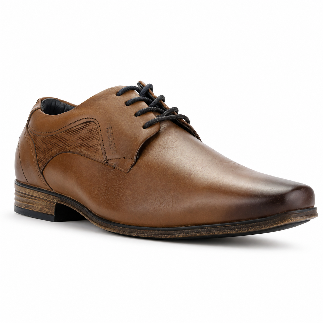Zapato Ferracini Hombre 6067 Derby Café Claro Casual-2