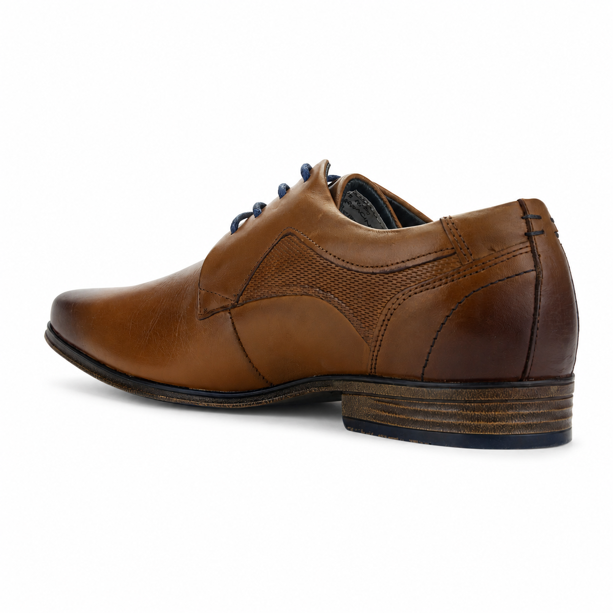 Zapato Ferracini Hombre 6067 Derby Café Claro Casual-3