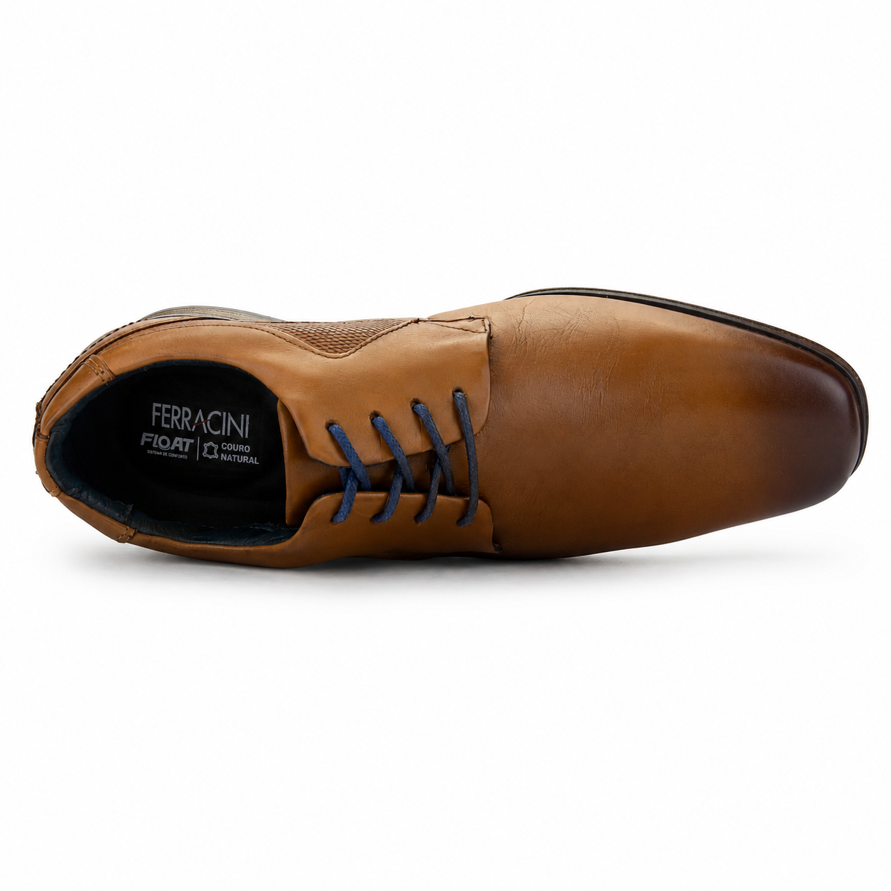 Zapato Ferracini Hombre 6067 Derby Café Claro Casual-4