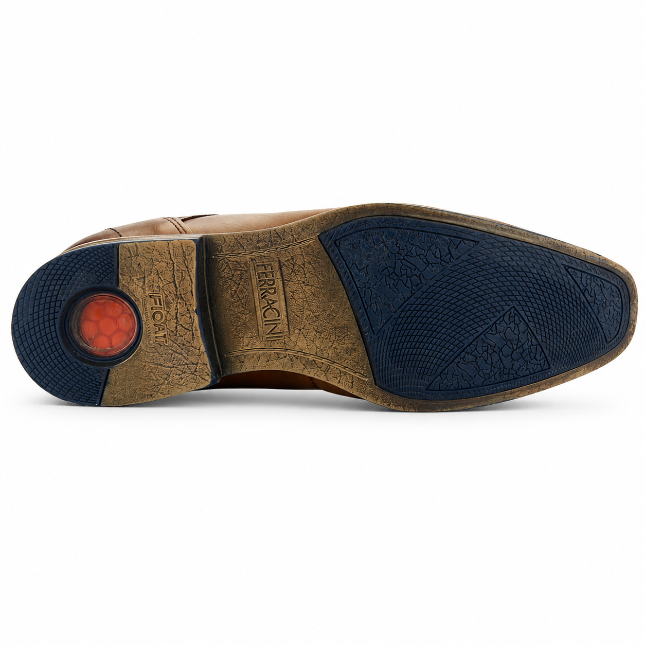 Zapato Ferracini Hombre 6067 Derby Café Claro Casual-5
