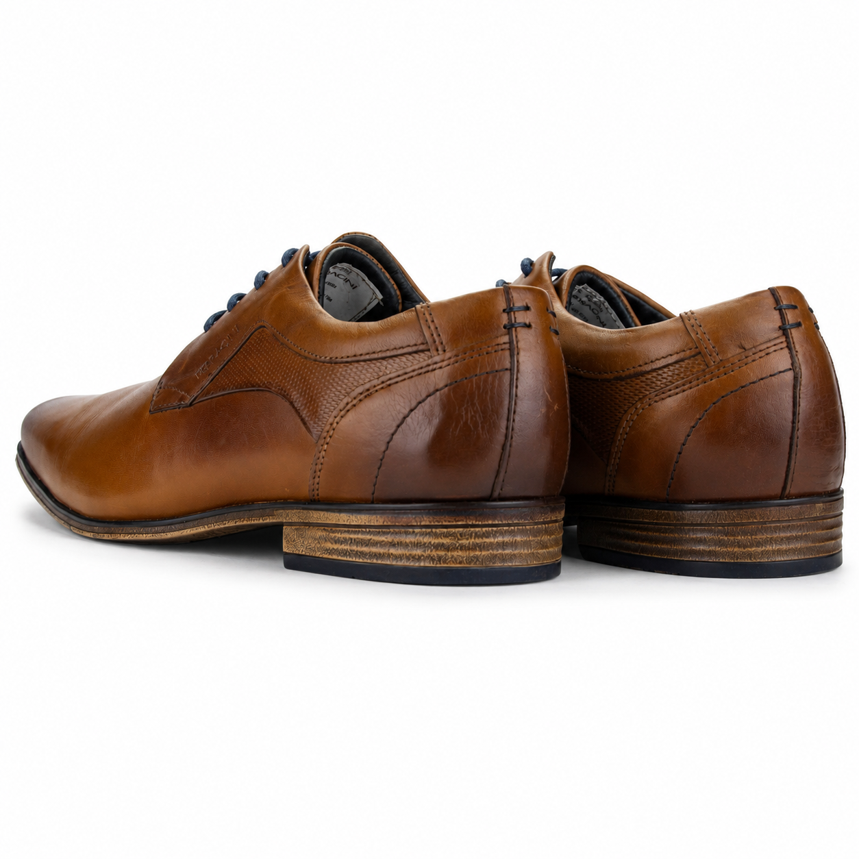 Zapato Ferracini Hombre 6067 Derby Café Claro Casual-7