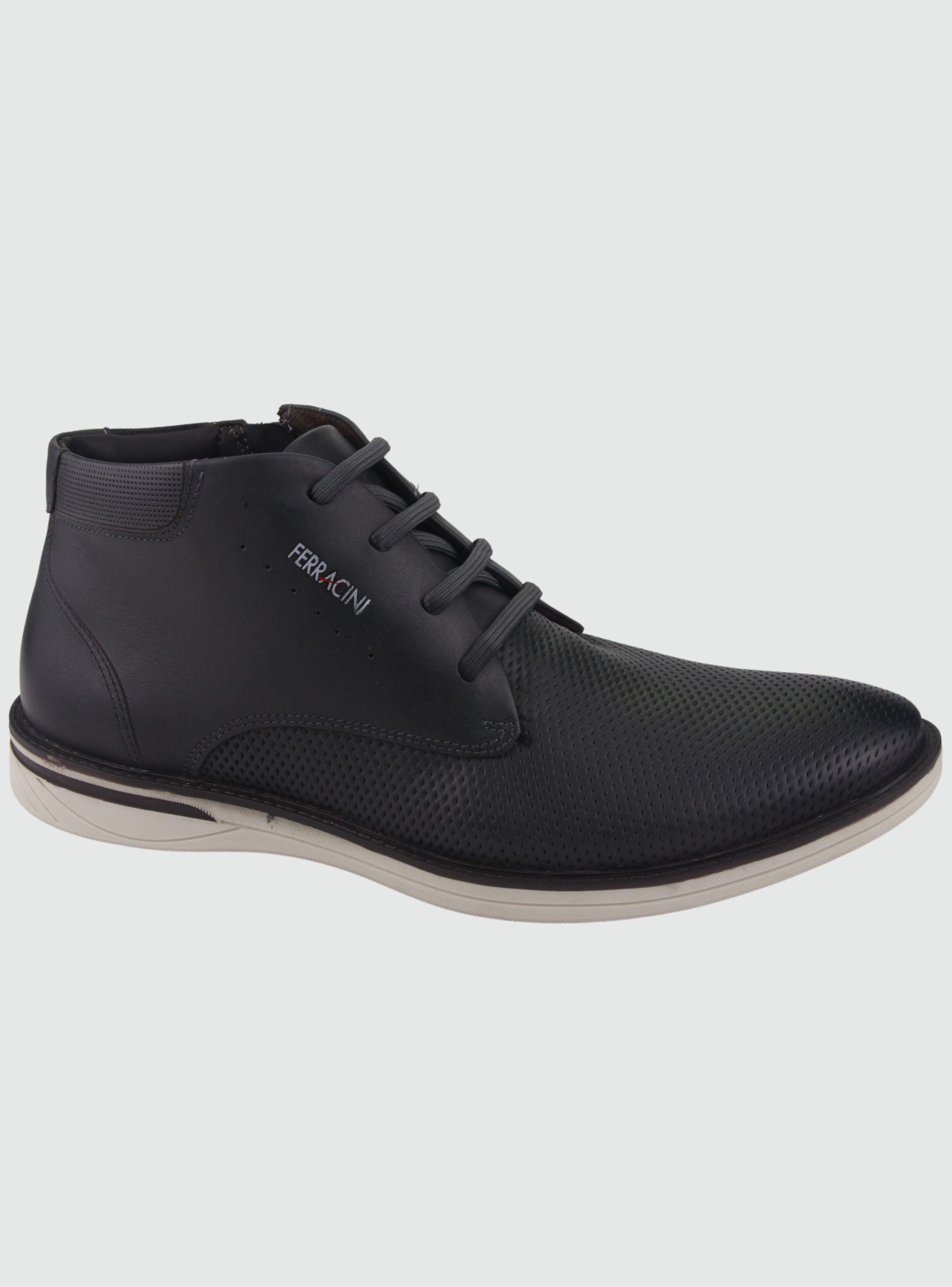 Botin Ferracini Hombre 3616 Negro Casual-0