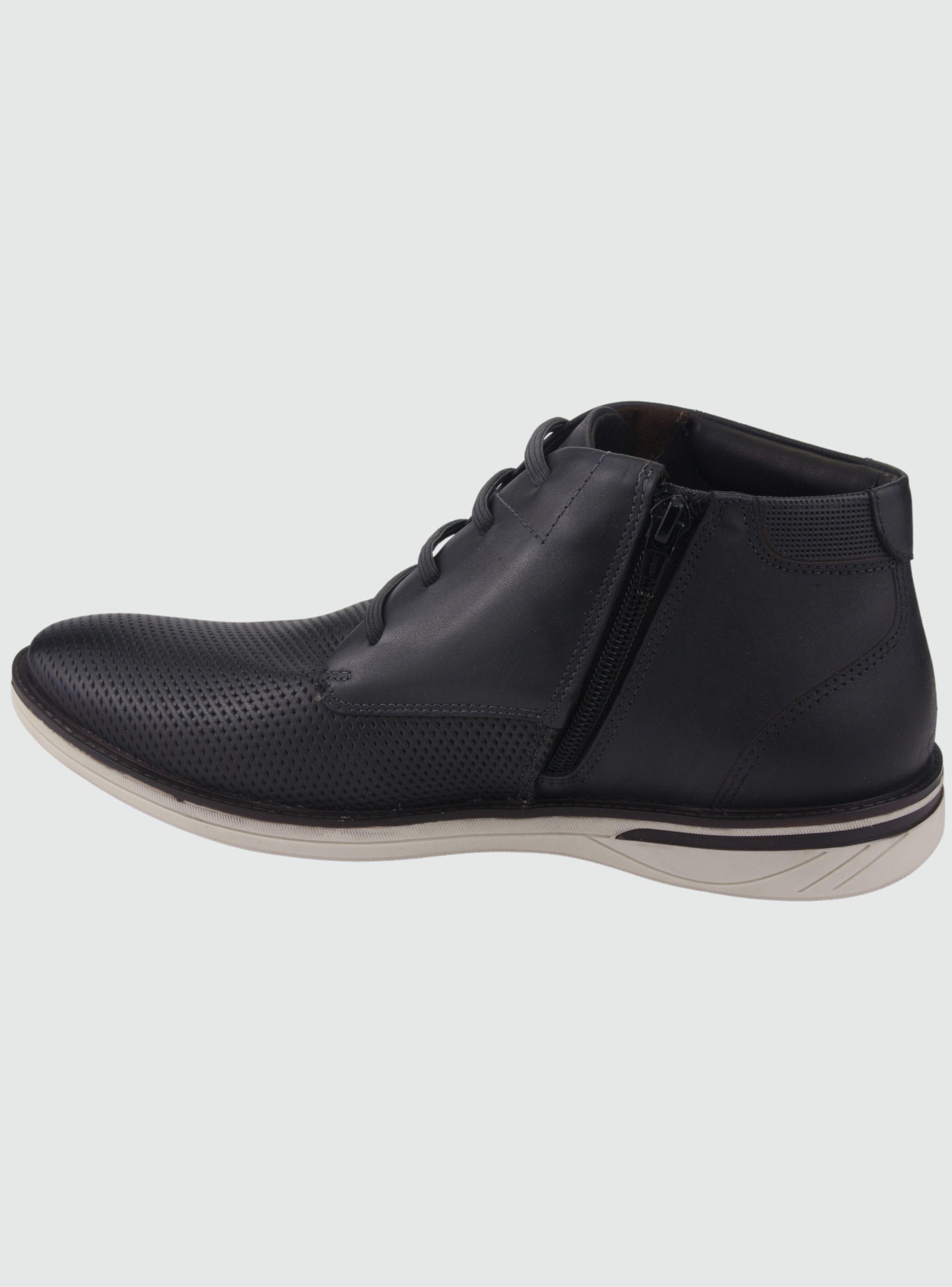 Botin Ferracini Hombre 3616 Negro Casual-1