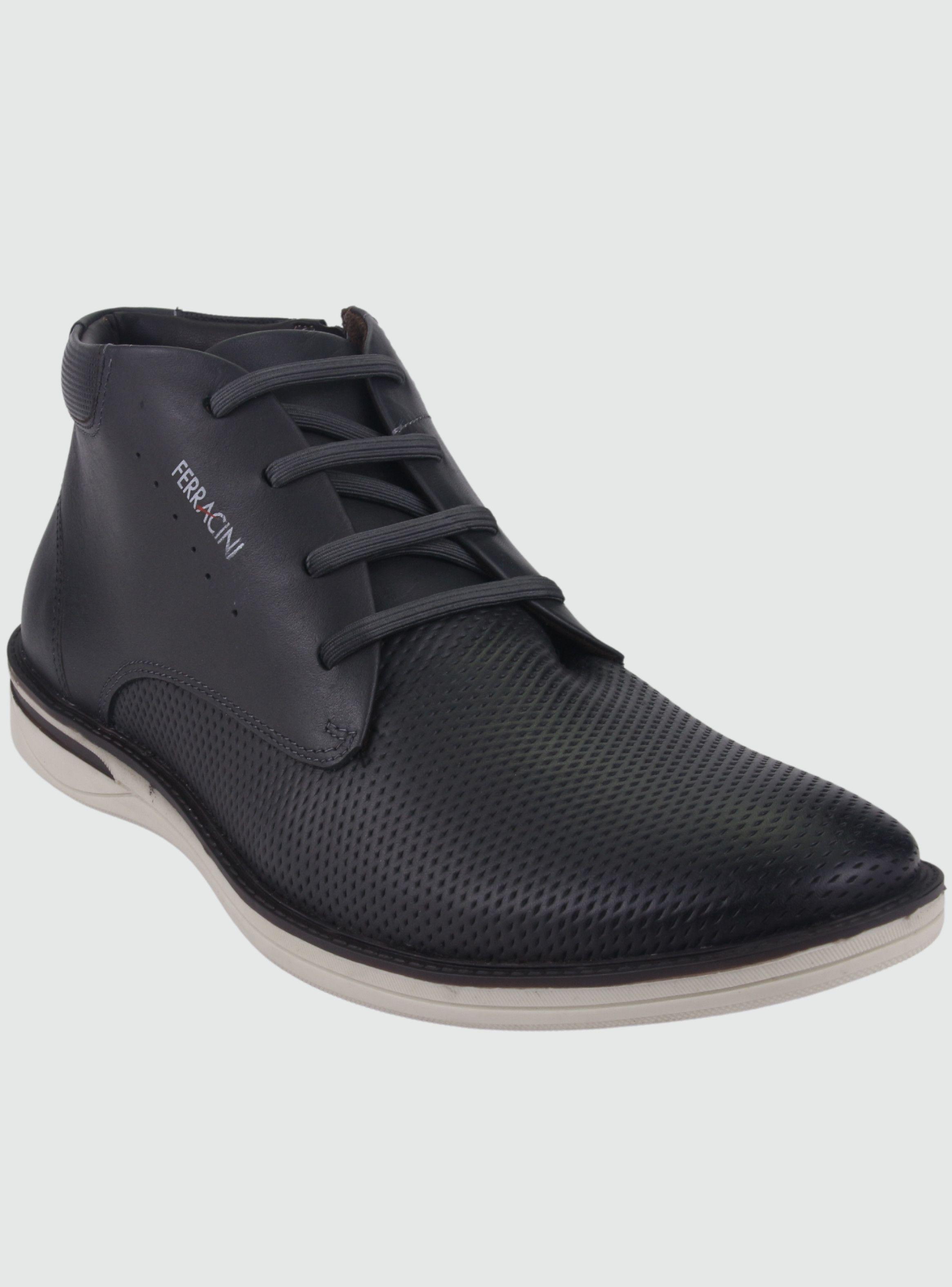 Botin Ferracini Hombre 3616 Negro Casual-2