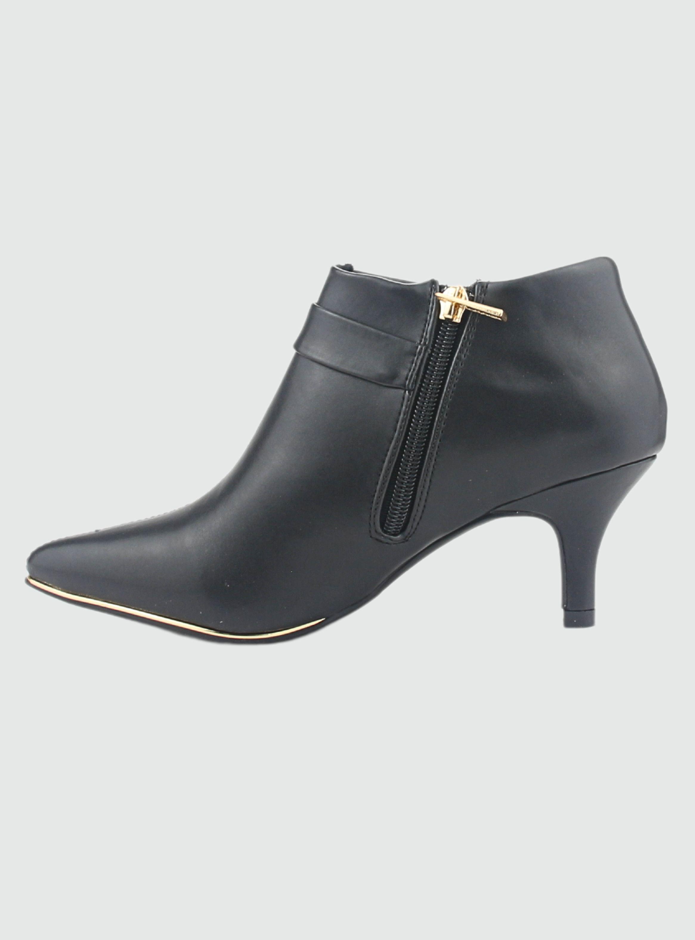 Botin Chalada Mujer Plos Black Negro Casual-1