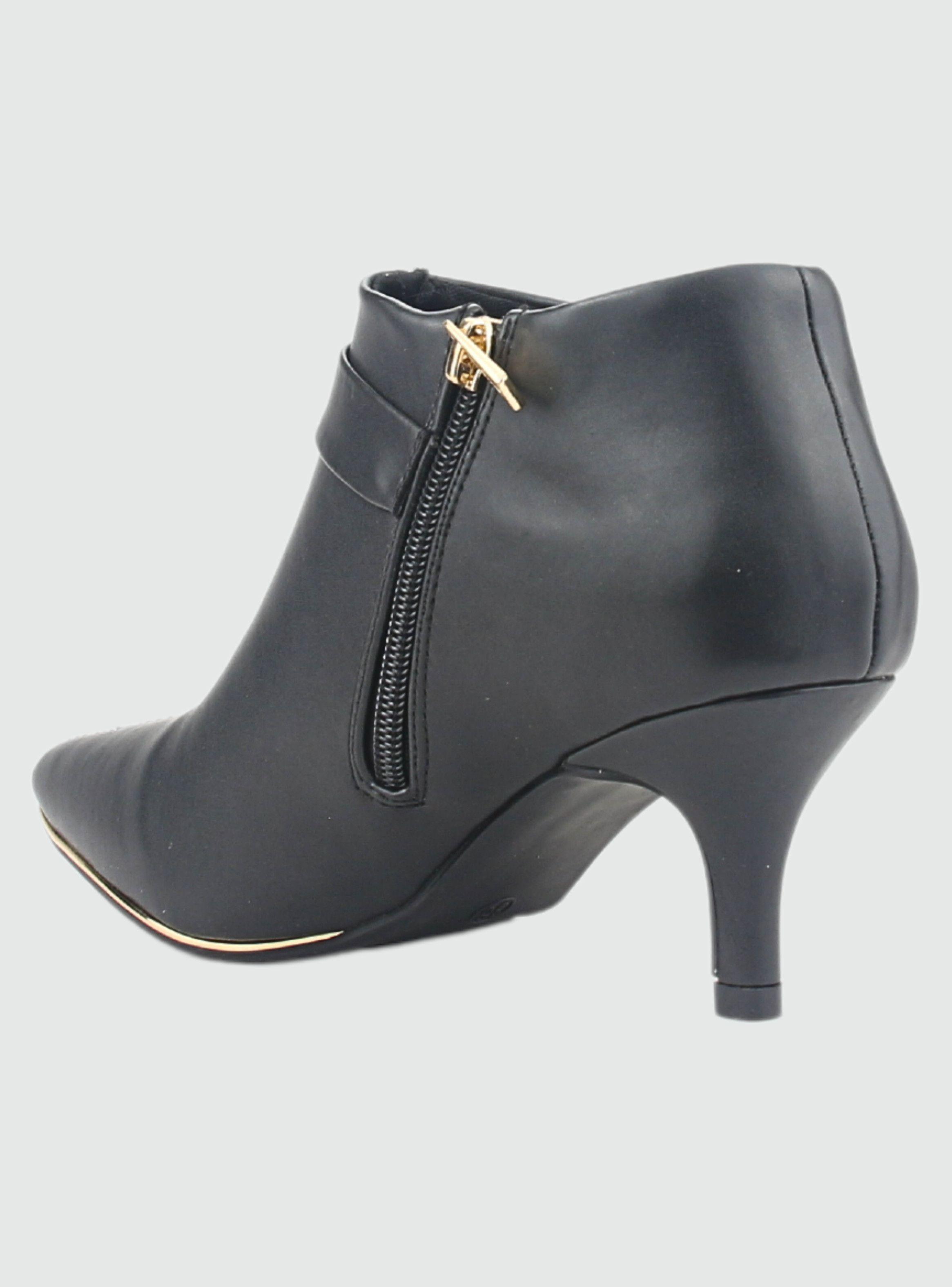 Botin Chalada Mujer Plos Black Negro Casual-7