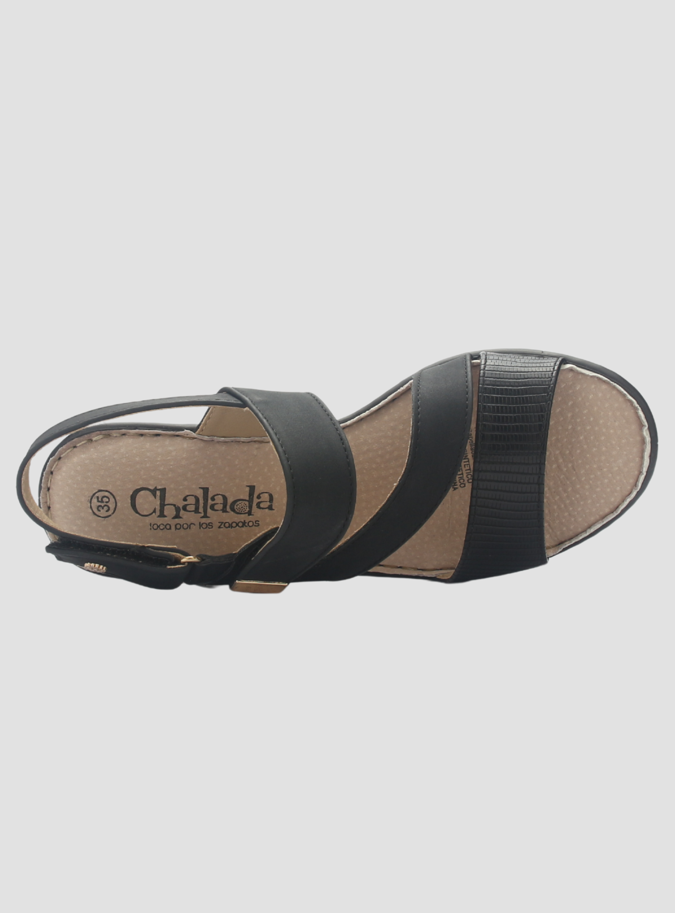 Sandalia Mujer Chalada Notina-1 Negro Casual-4