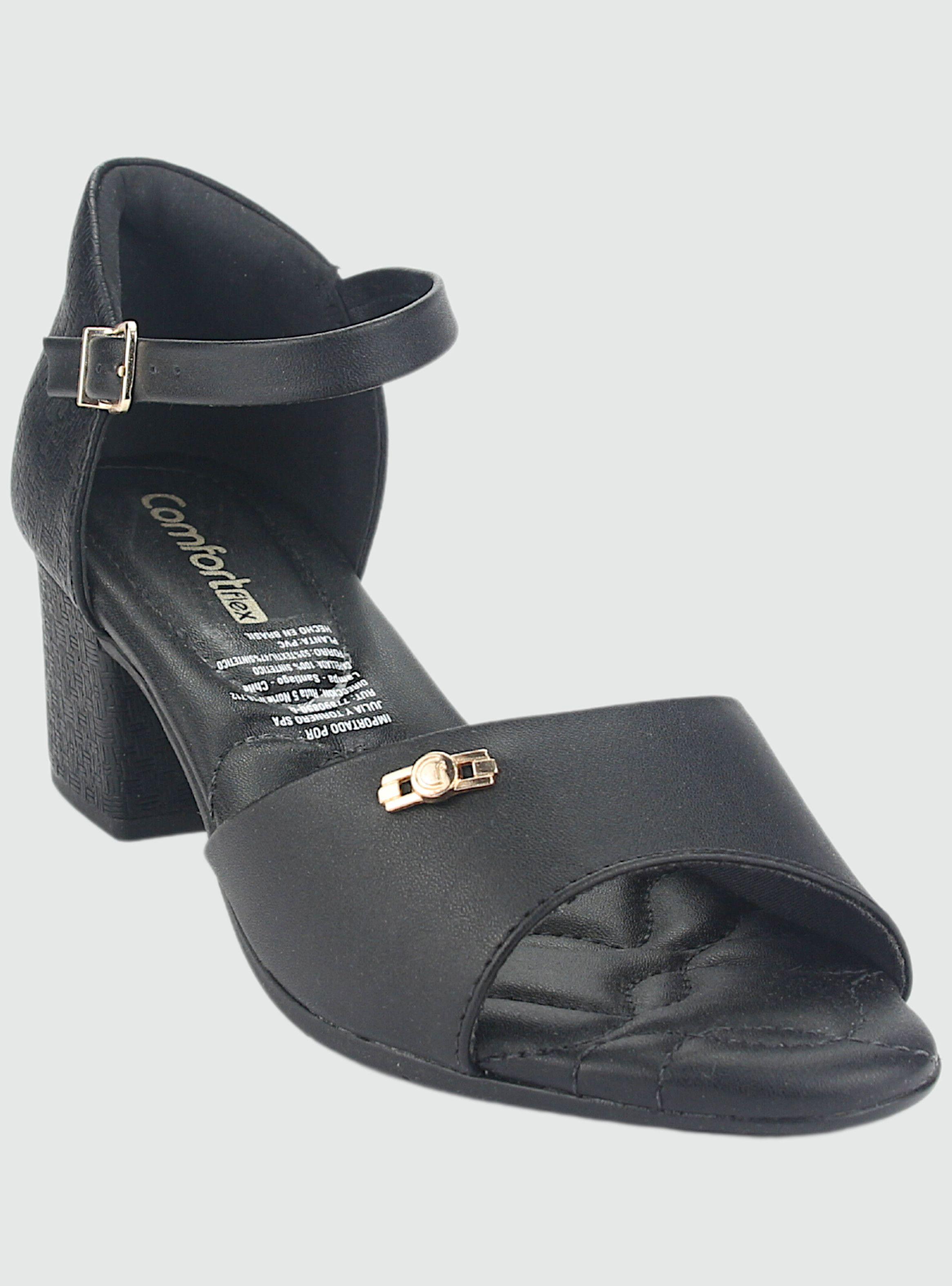 Zapato Comfortflex Mujer 2357405 Negro Casual-2