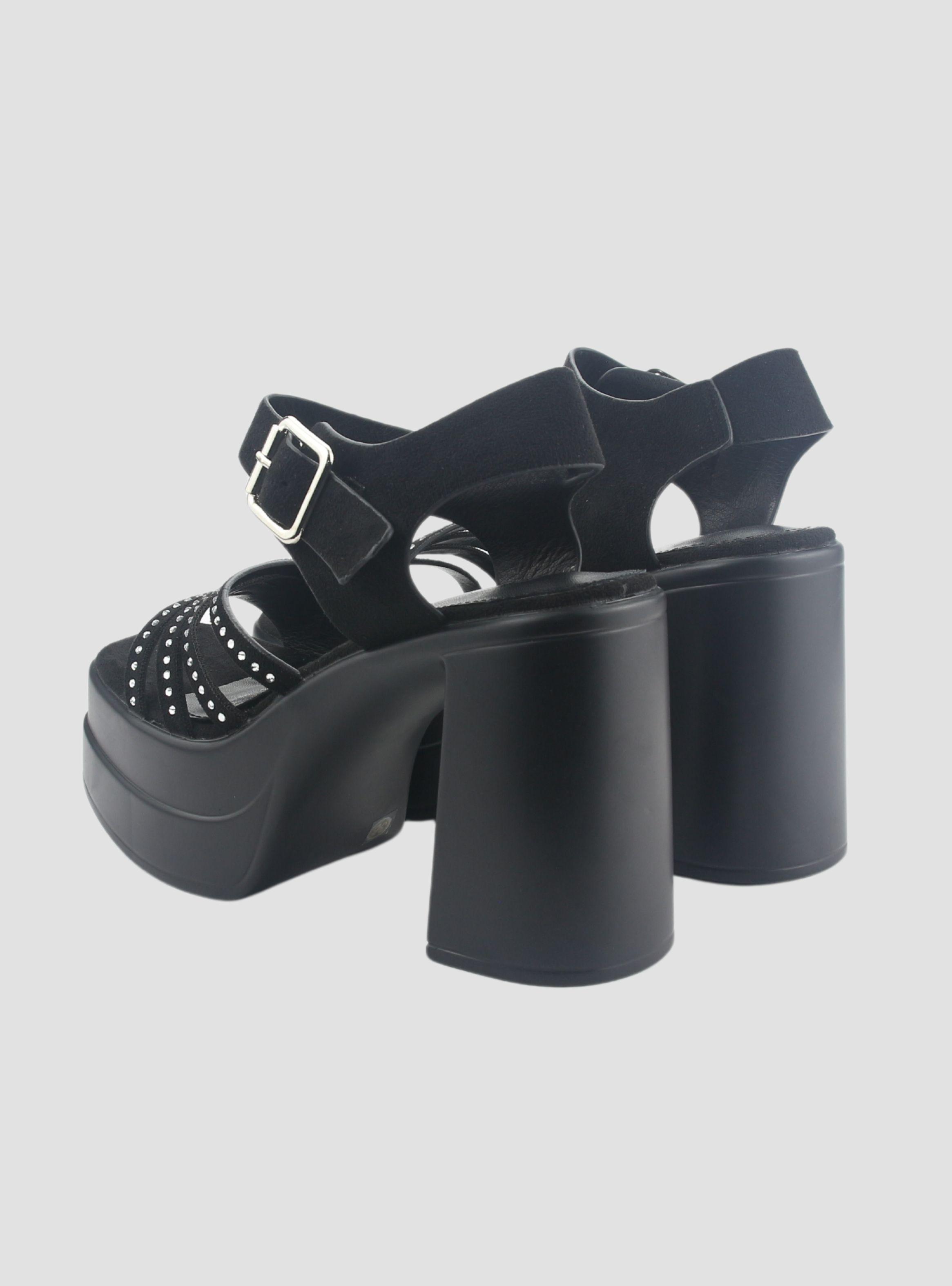 Sandalia Chalada Mujer Vizze-2 Negro Casual-5