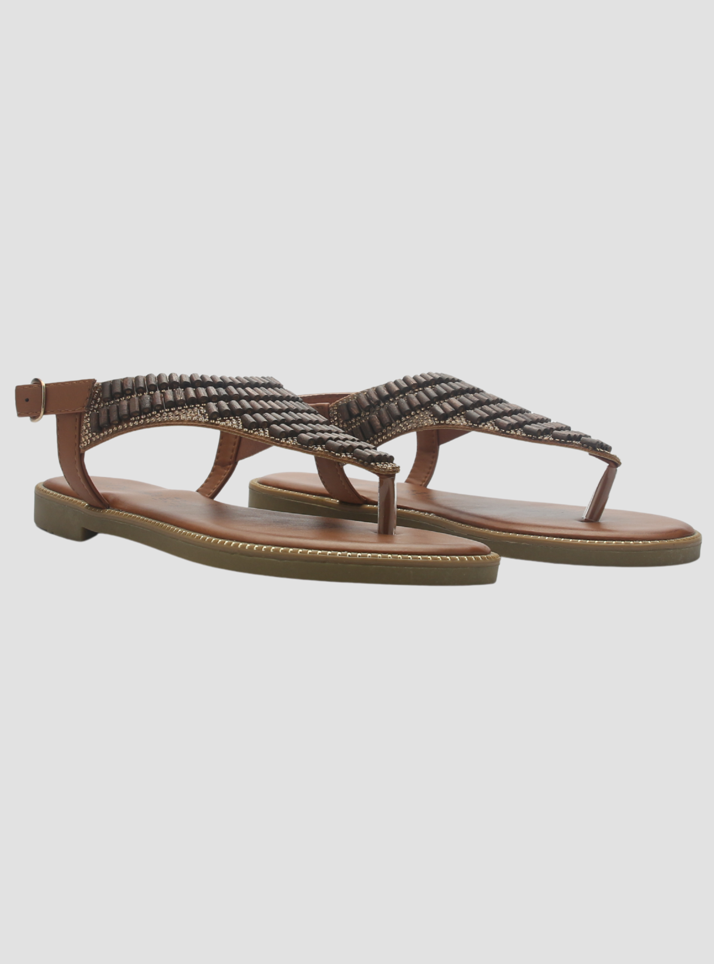 Sandalia de Mujer de color Camel Casual Chalada Buckel-5-4