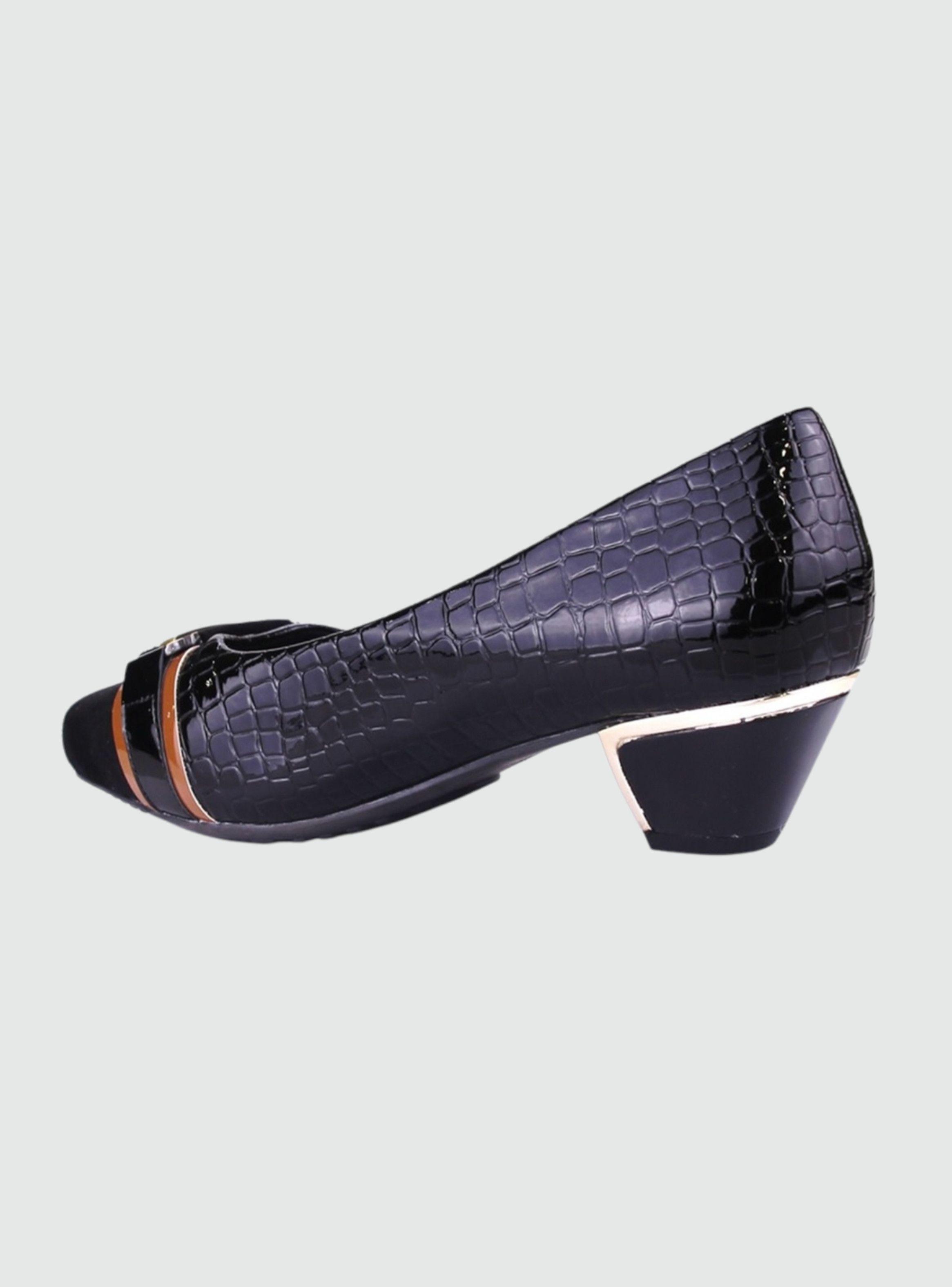 Zapato Chalada Mujer Flexi-20 Negro Casual-1