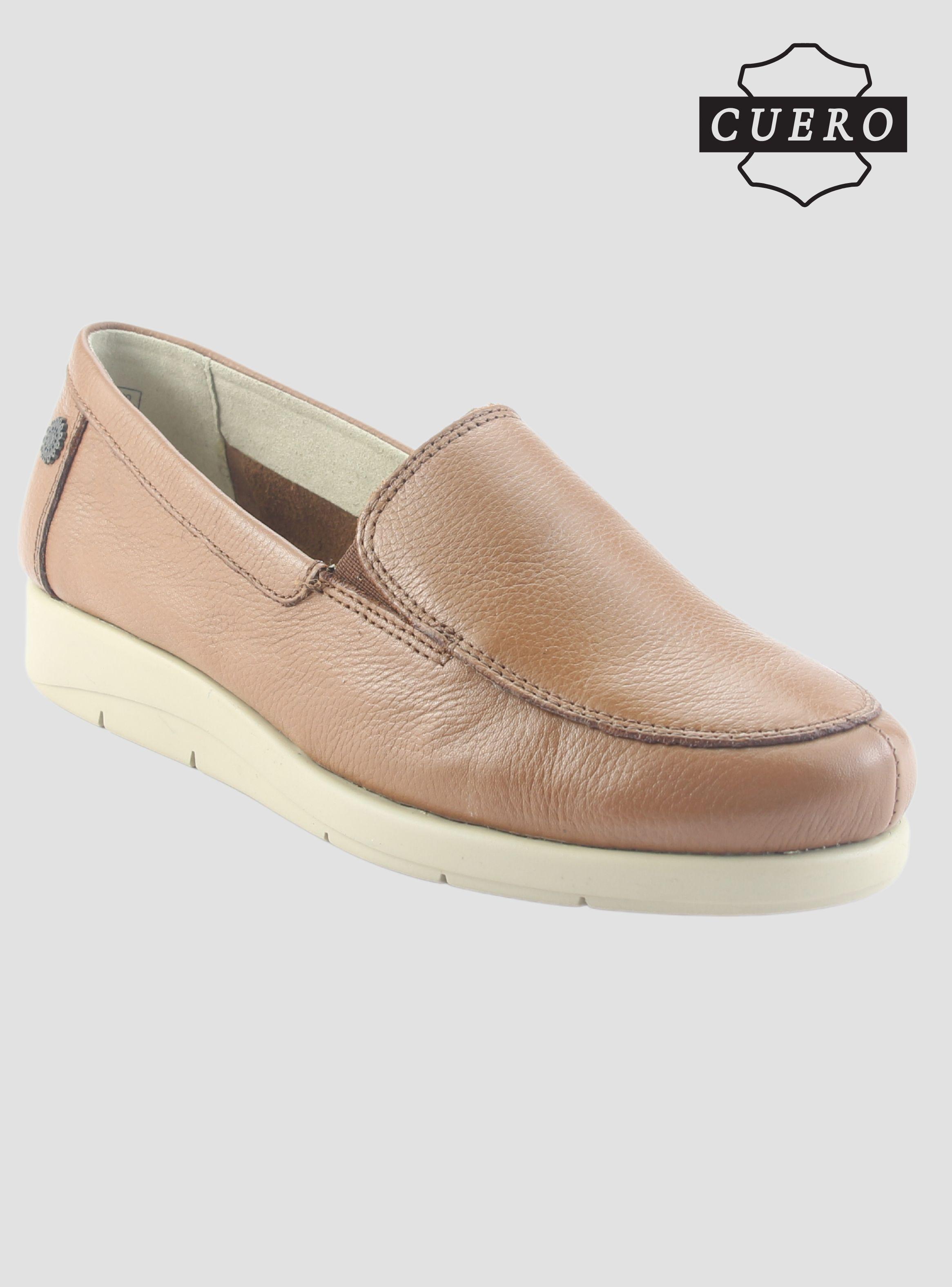 Mocasin de Cuero Chalada Mujer Cira-1 Camel Casual-3