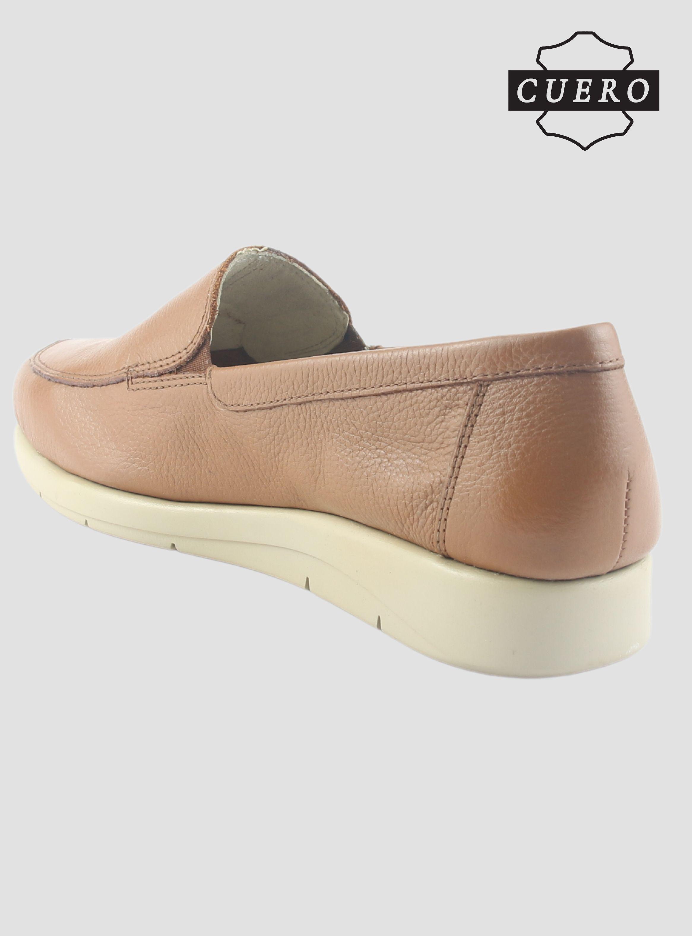 Mocasin de Cuero Chalada Mujer Cira-1 Camel Casual-4