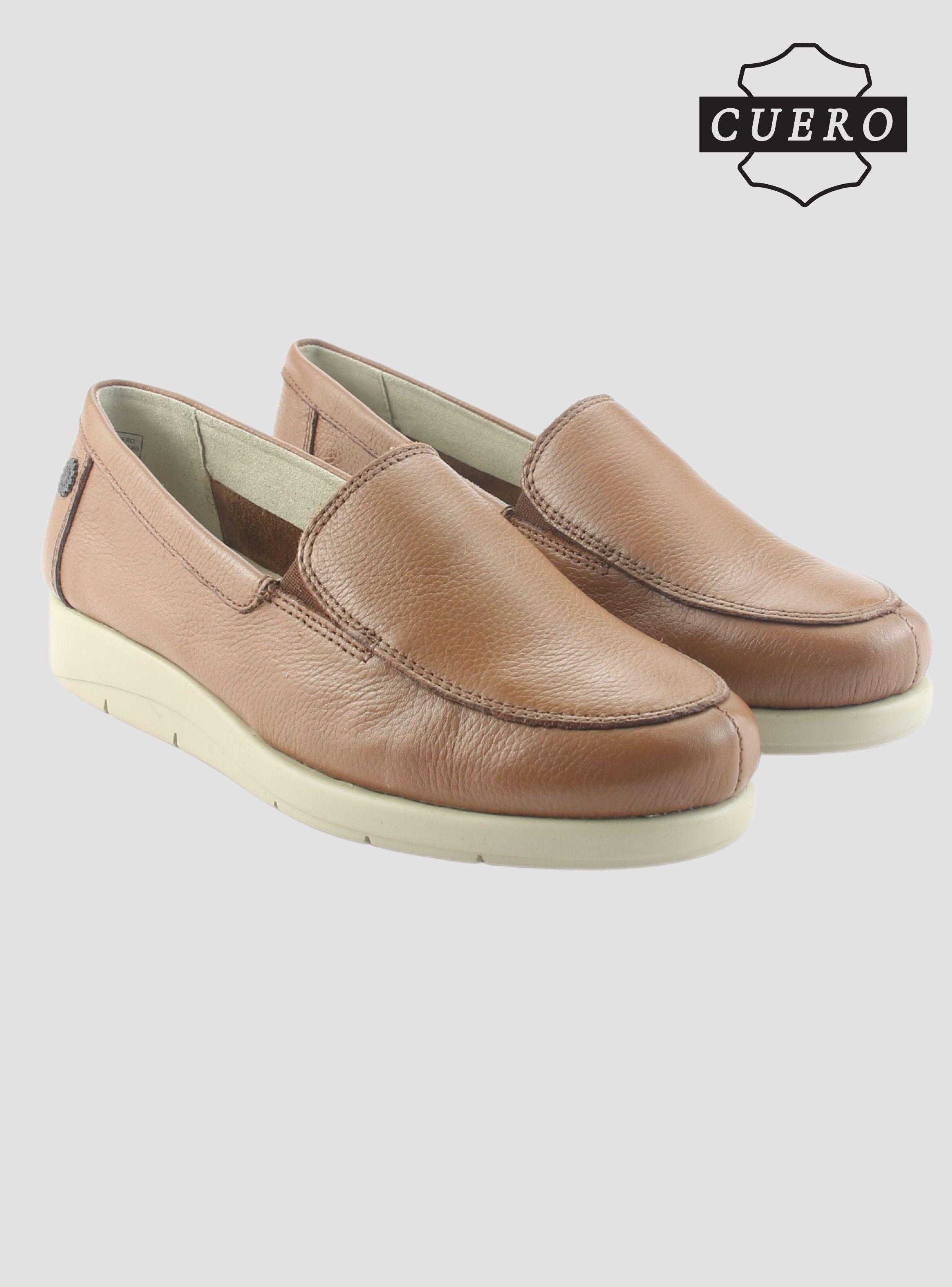 Mocasin de Cuero Chalada Mujer Cira-1 Camel Casual-5
